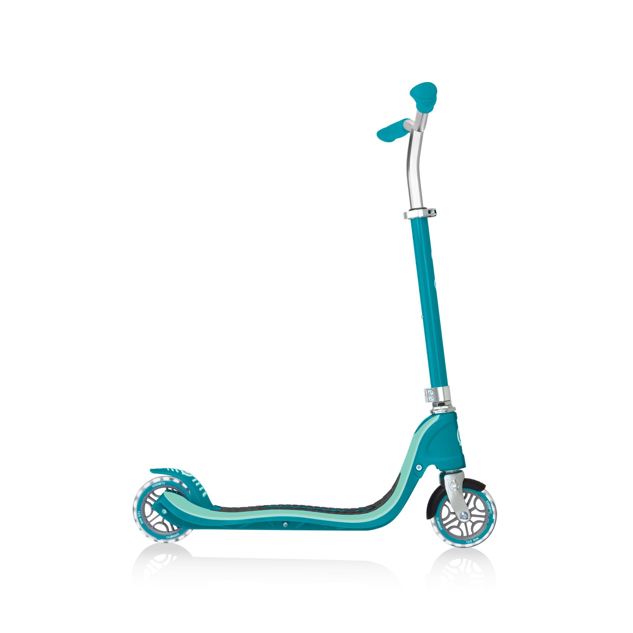 Globber Flow 125 Scooter With Light Up Wheels - Teal