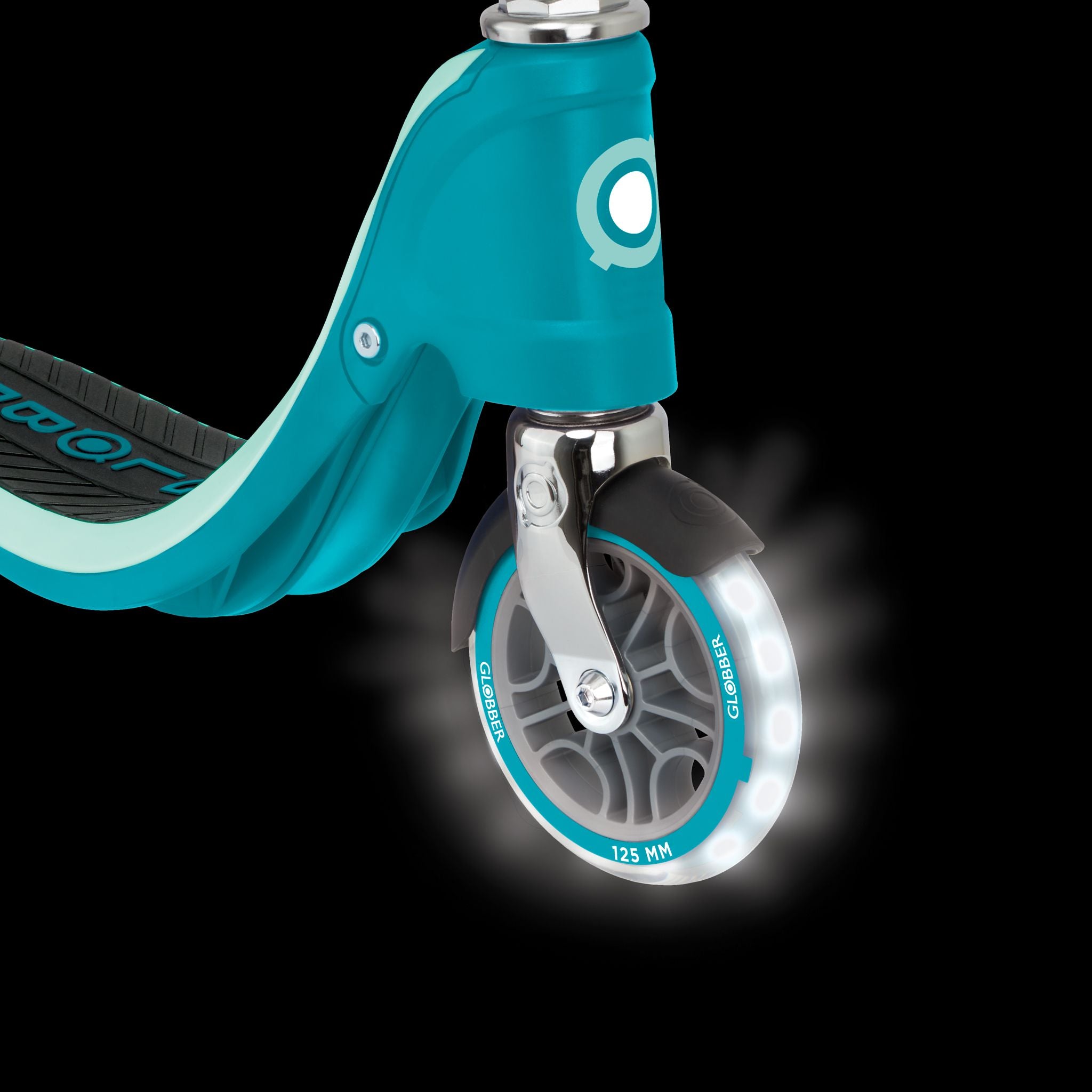 Globber Flow 125 Scooter With Light Up Wheels - Teal