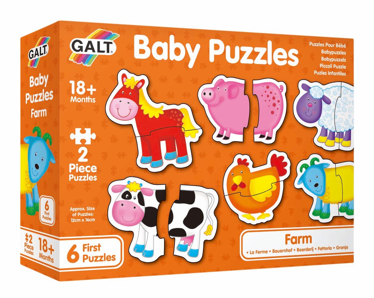 GALT Baby Puzzles Farm 2 Pack