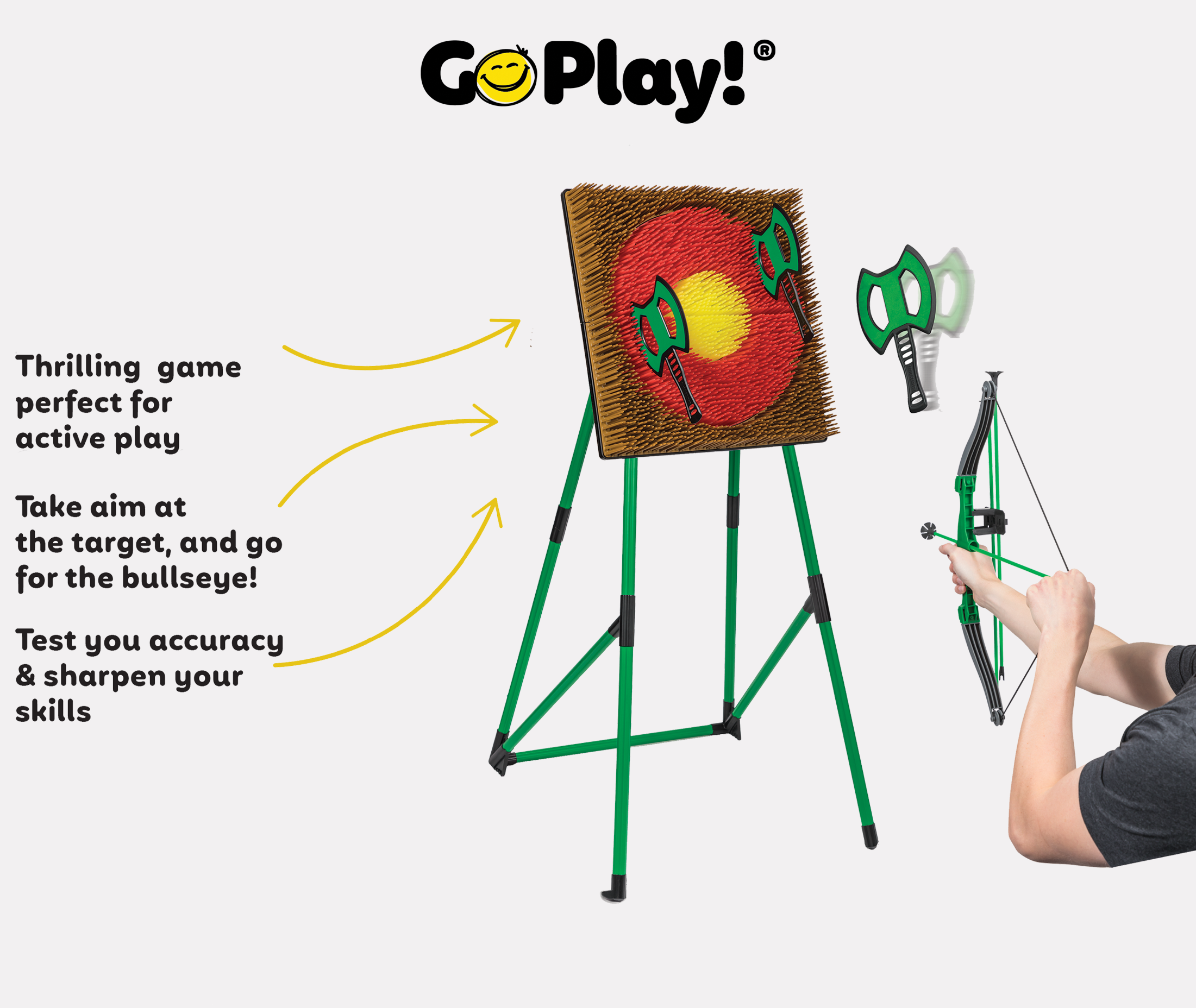 Go Play! Axe Throw And Archery Set