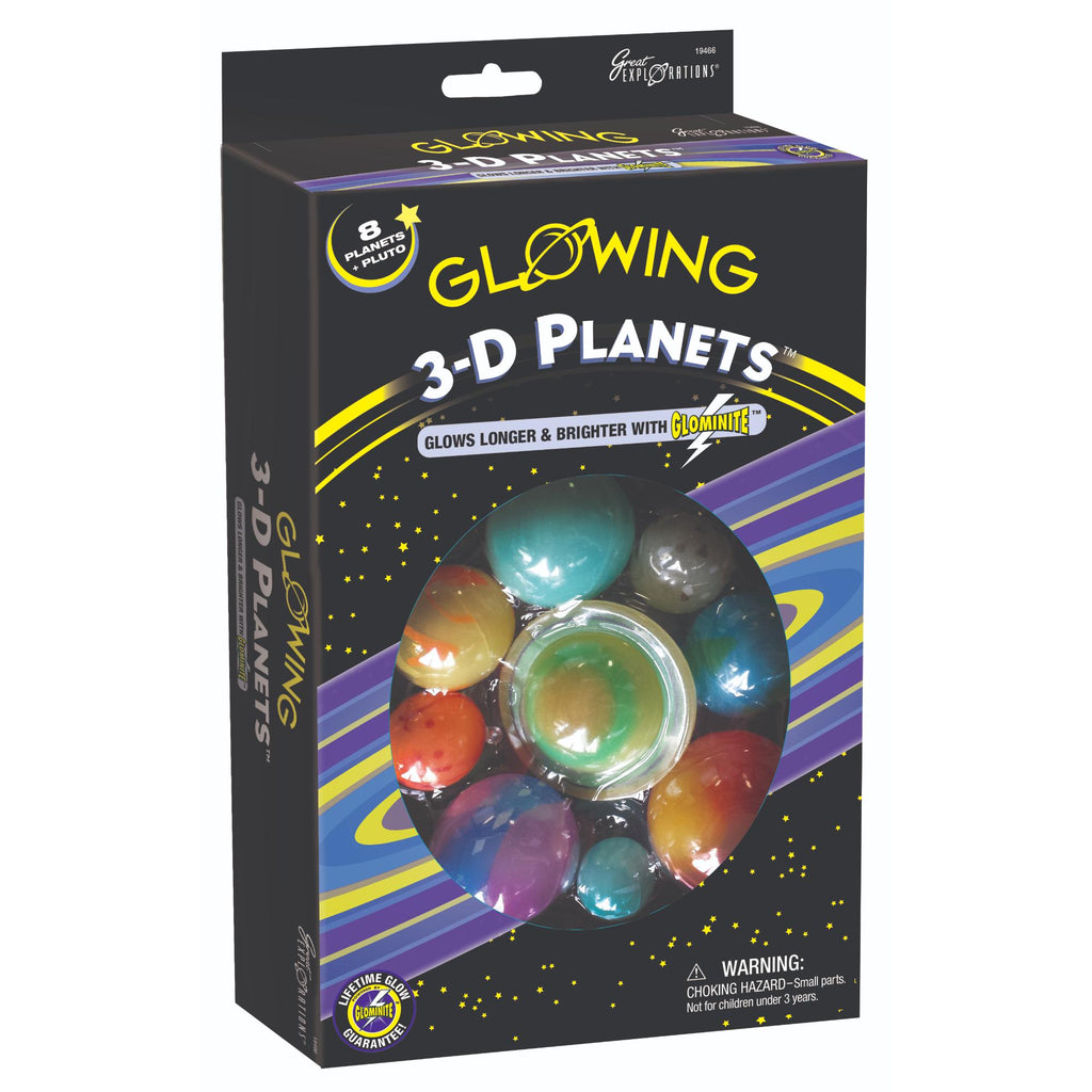 GREAT EXPLORATIONS GLOWING 3-D PLANETS