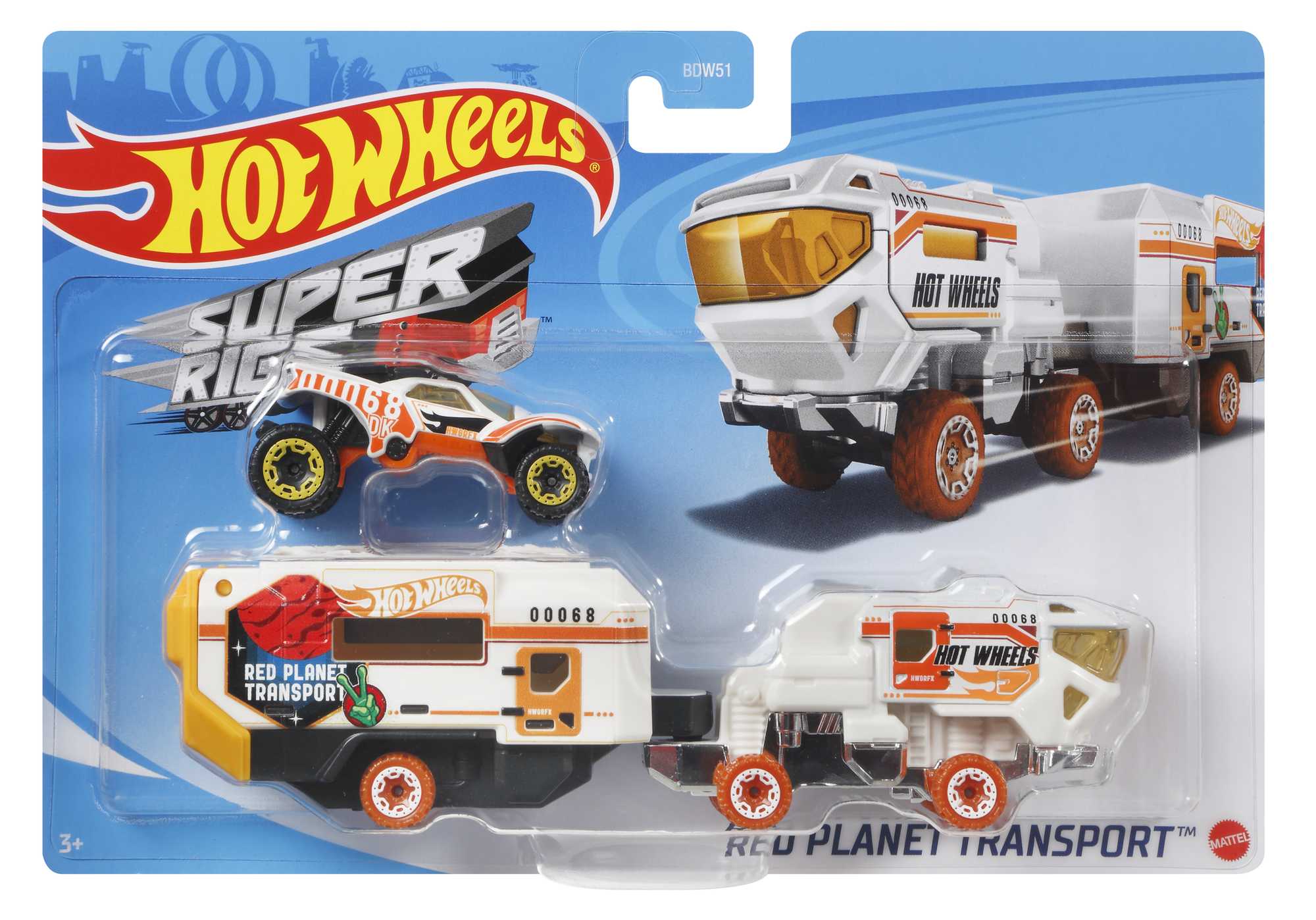 Hot Wheels Super Rigs Transporter Vehicle Assorted Styles
