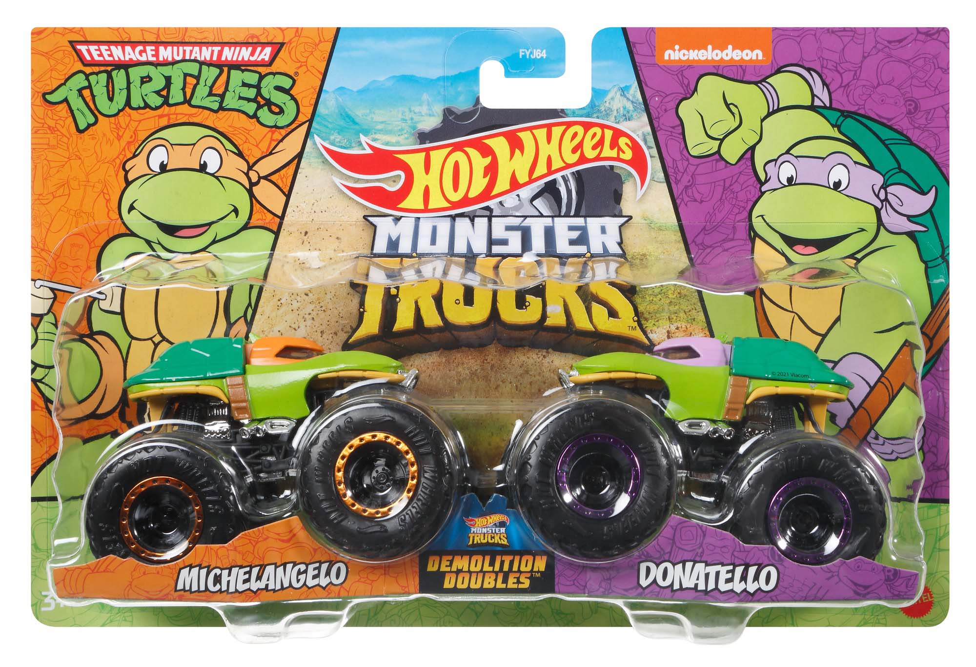 Hot Wheels Monster Trucks 1:64 Demolition Doubles 2 Pack Assorted Styles