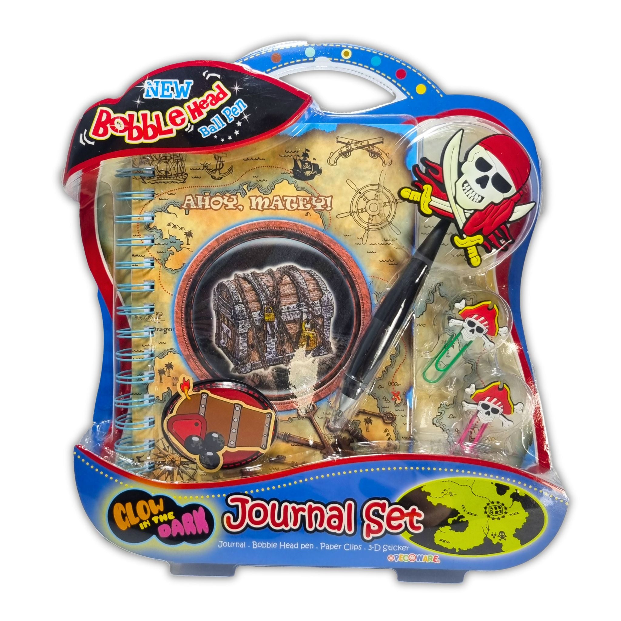Glow In The Dark Pirate Journal Set
