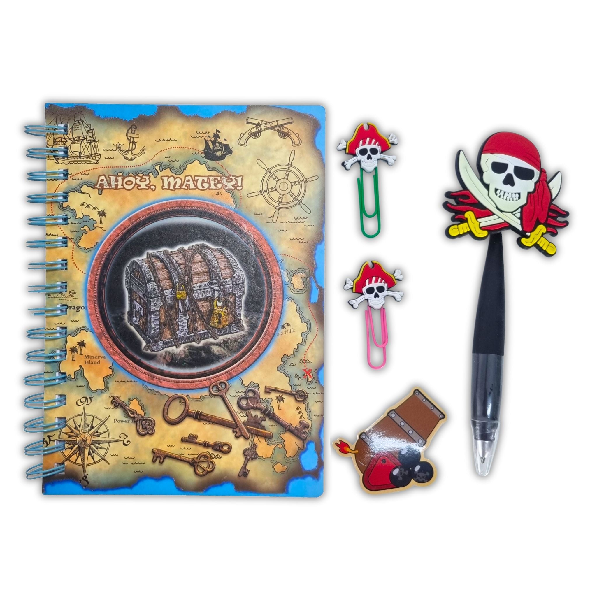 Glow In The Dark Pirate Journal Set
