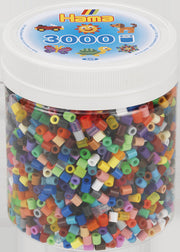 Hama Beads All Colours 3000 Piece Tub