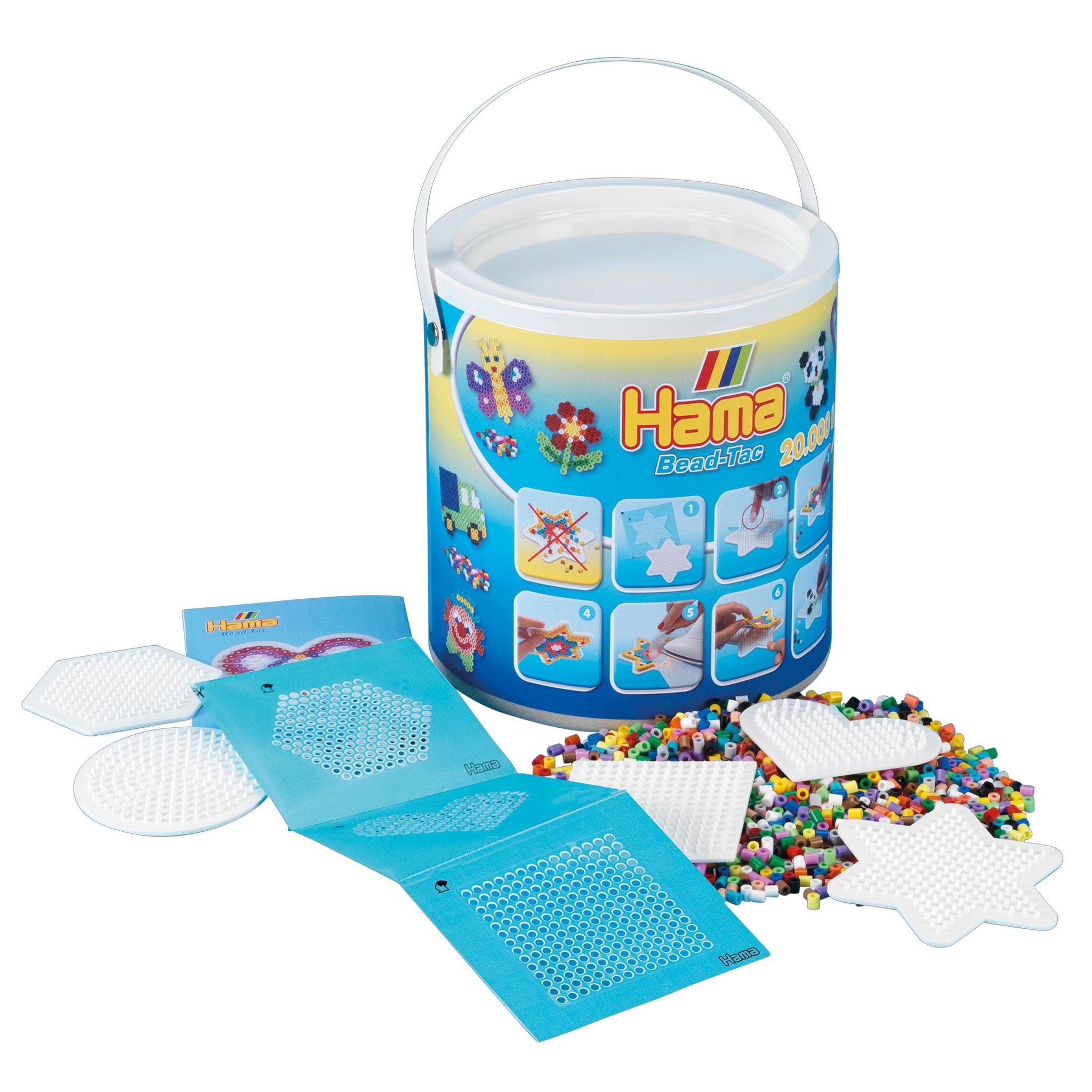 Hama Beads And Pegboards In Bucket