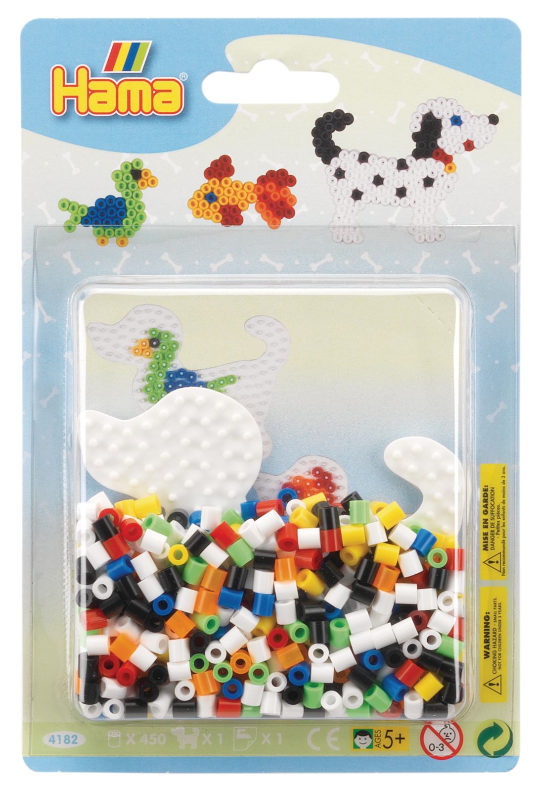 Hama Small Blister Packs - White Dog