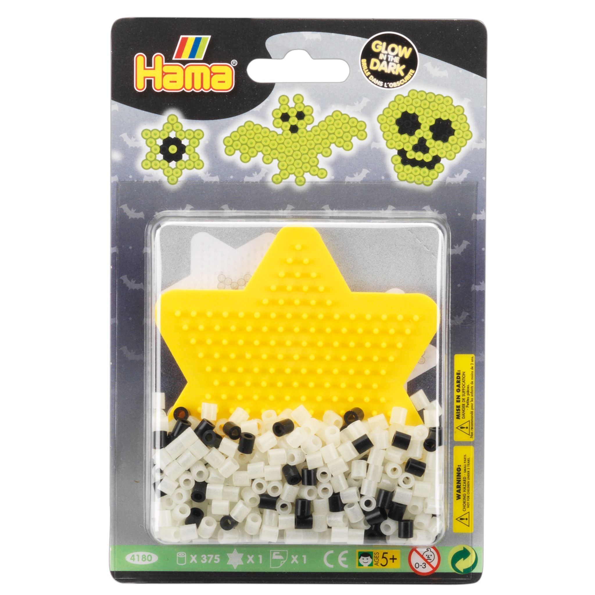 Hama Small Blister Pack - Yellow Star Glow