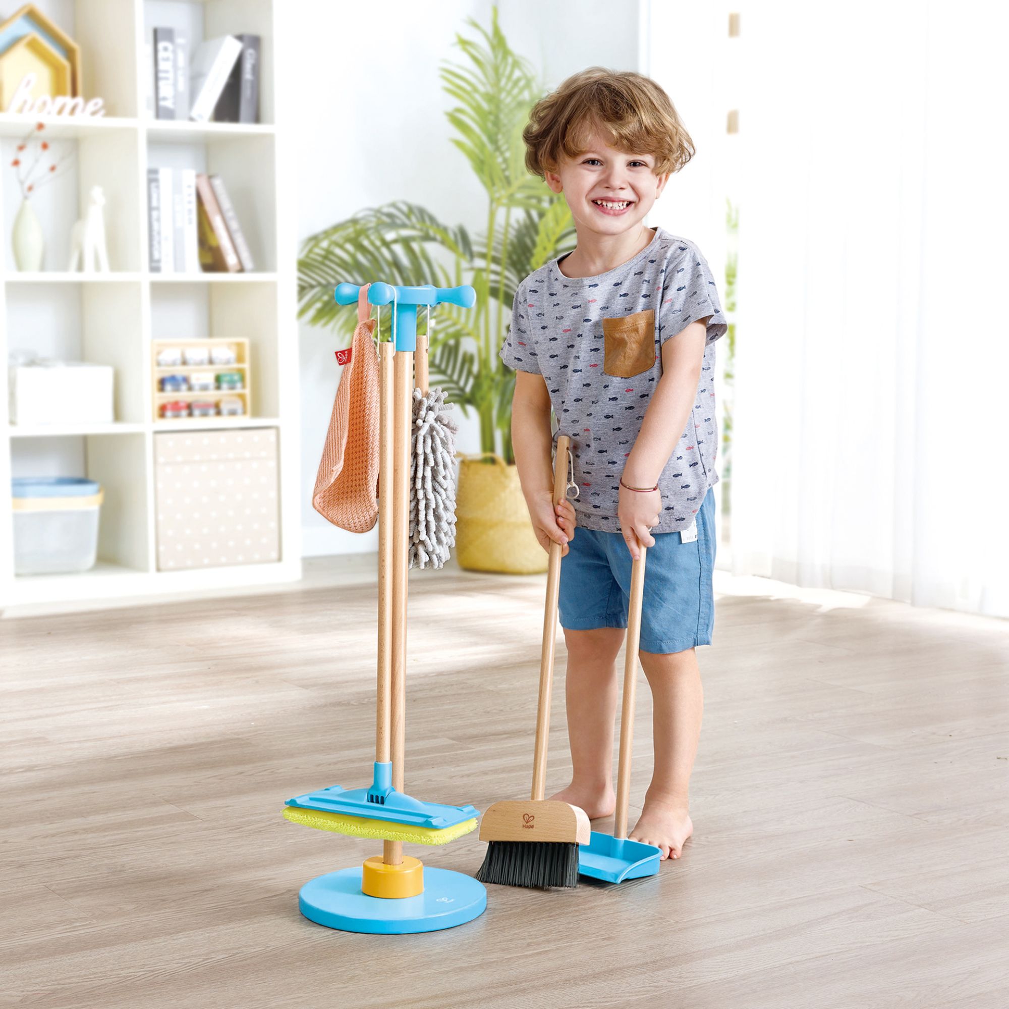 Hape Broom & Swiffer Cleaning Stand