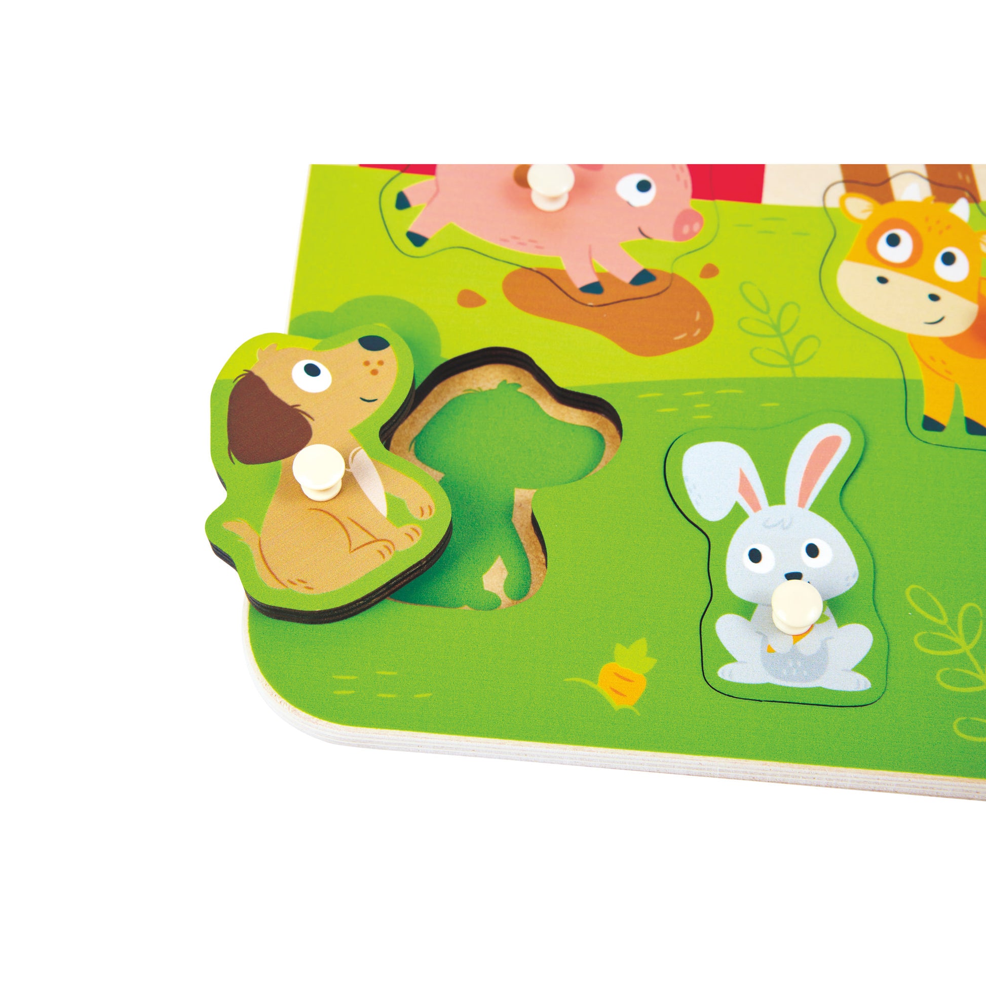 Hape Farm Animals Peg Puzzle - Toyworld Australia