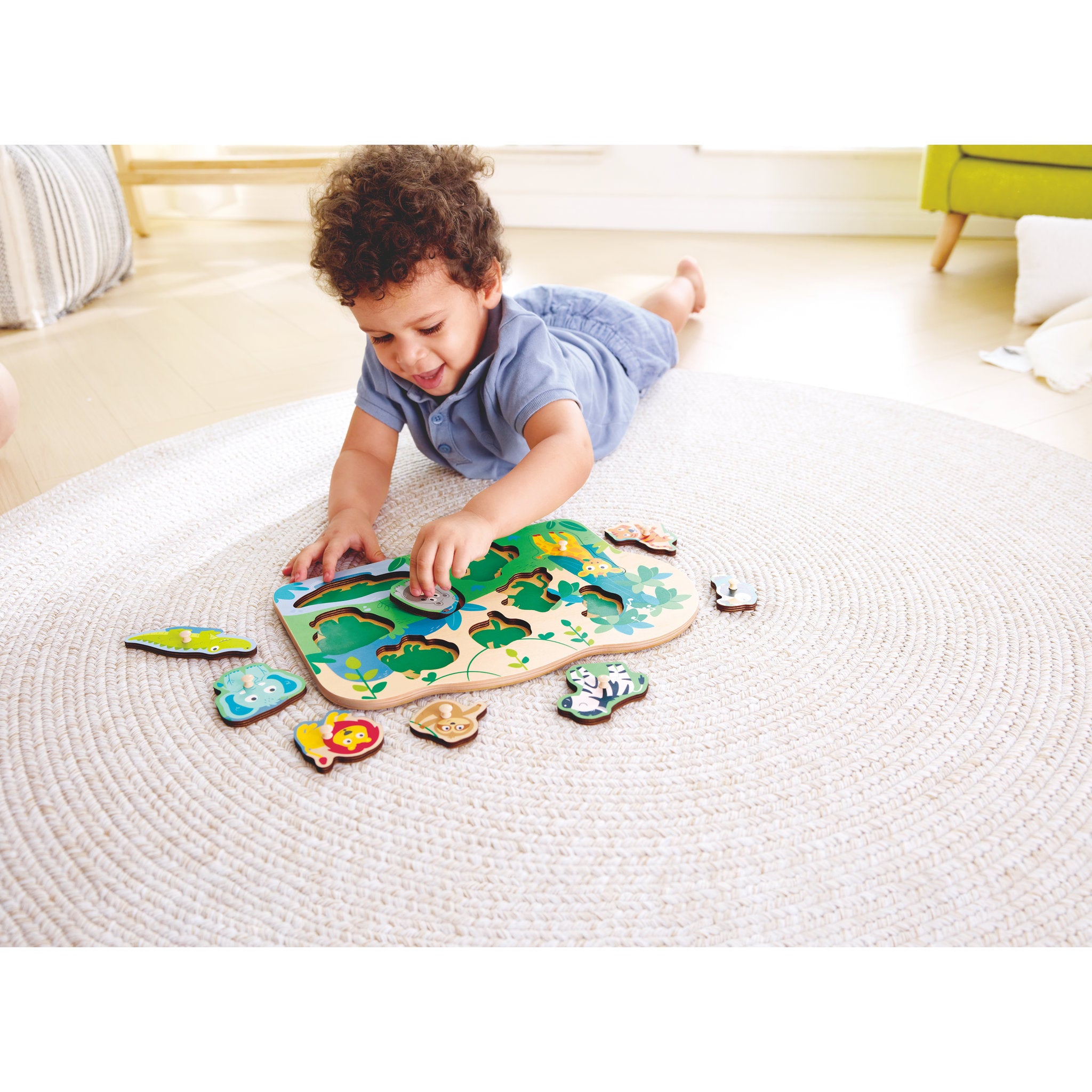 Hape Wild Animals Peg Puzzle