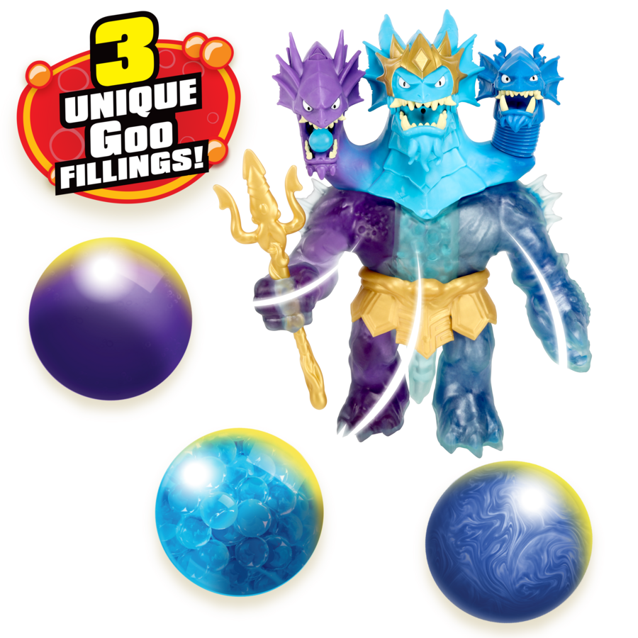 Heroes Of Goo Jit Zu Deep Goo Sea S9 Triple Goo Pack - King Hydra