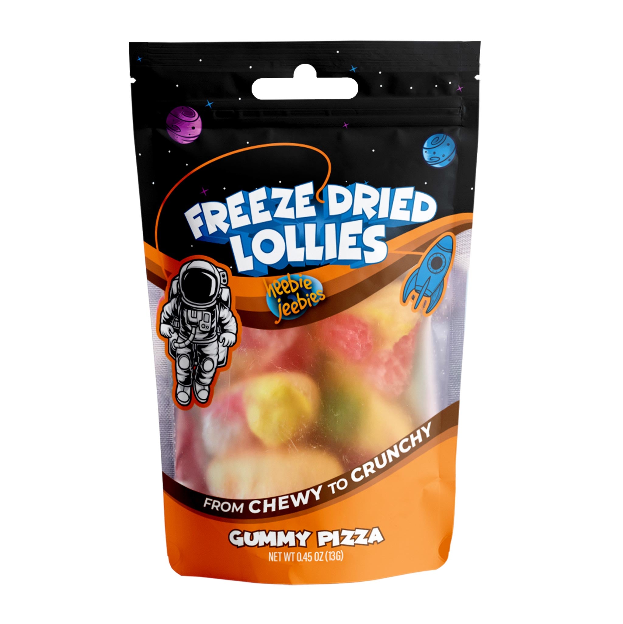 Heebie Jeebies Freeze Dried Lollies - Mini Gummy Pizza