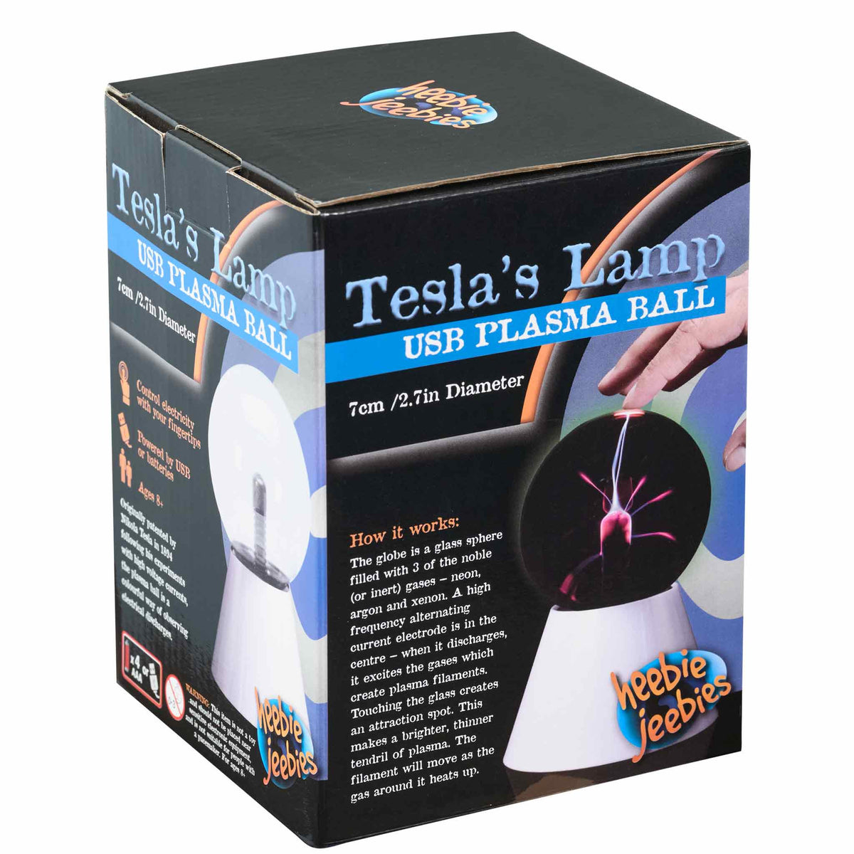 Heebie Jeebies Teslas Lamp Plasma Ball 7cm USB