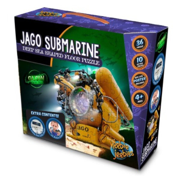 Heebie Jeebies Jago Submarine Deep Sea Shaped Giant Floor Puzzle - Toyworld Australia