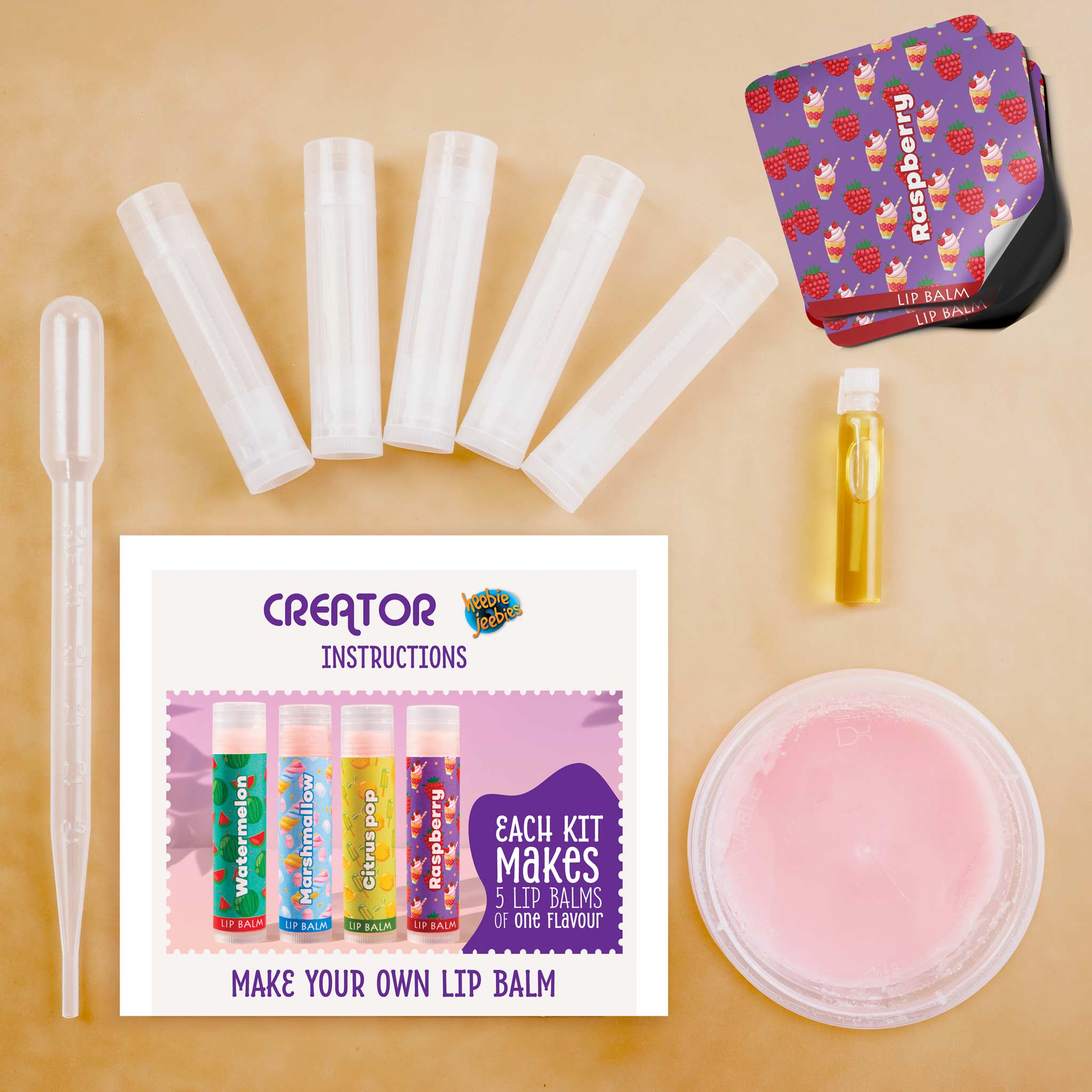 Creator Craft Kit - Lip Balm Raspberry Sunday