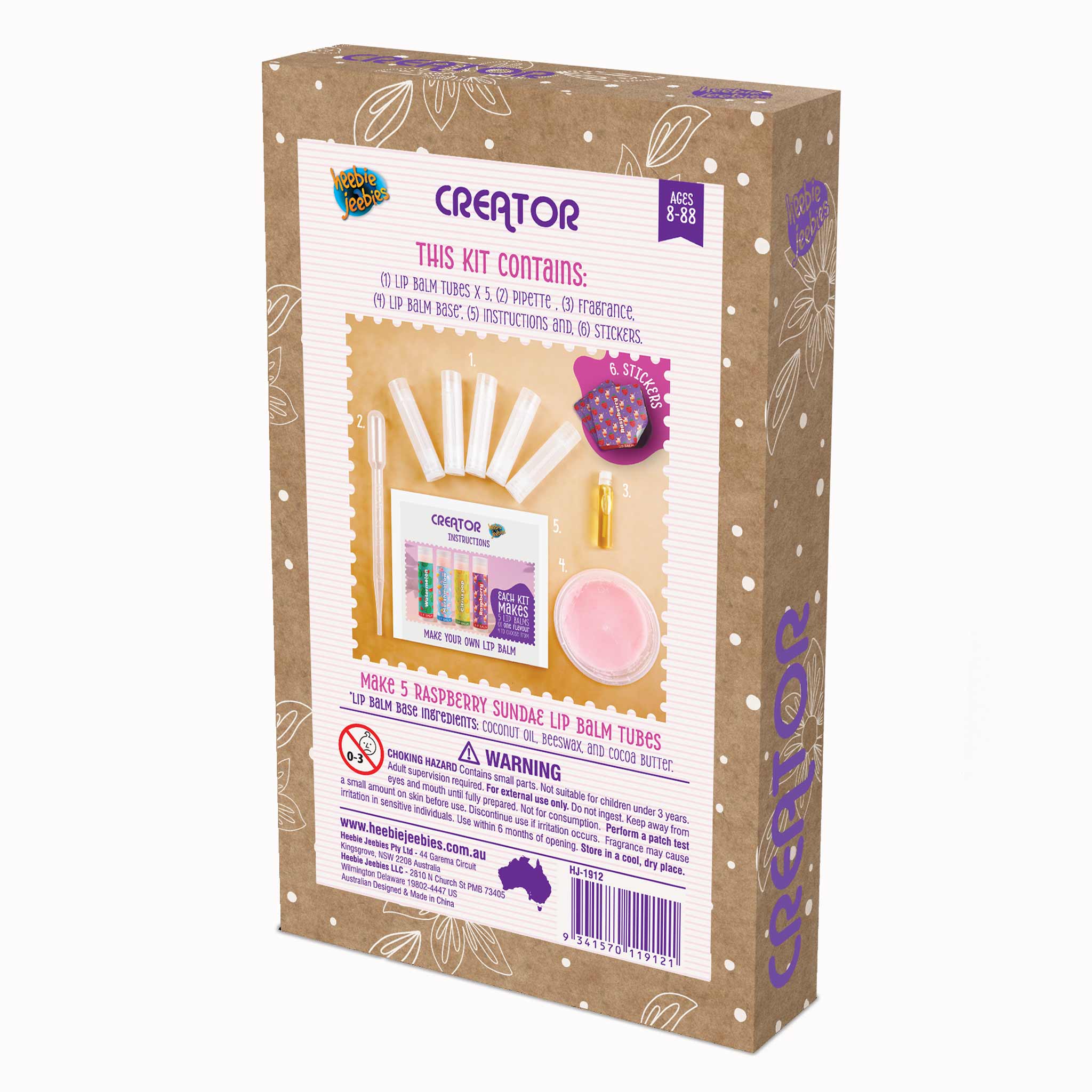 Creator Craft Kit - Lip Balm Raspberry Sunday