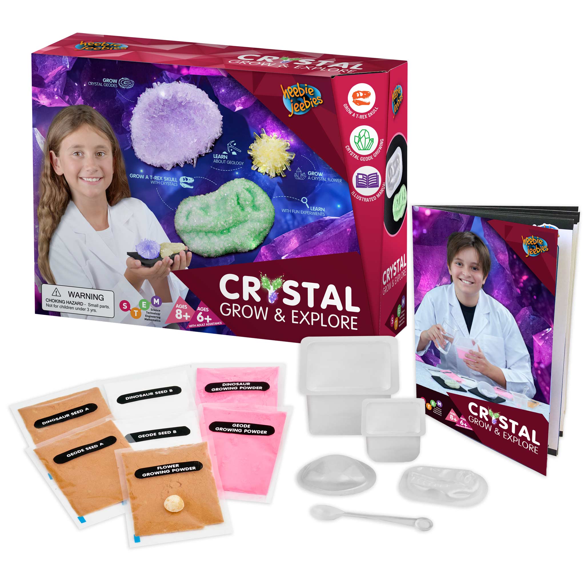 Heebie Jeebies Crystal Grow and Explore Kit