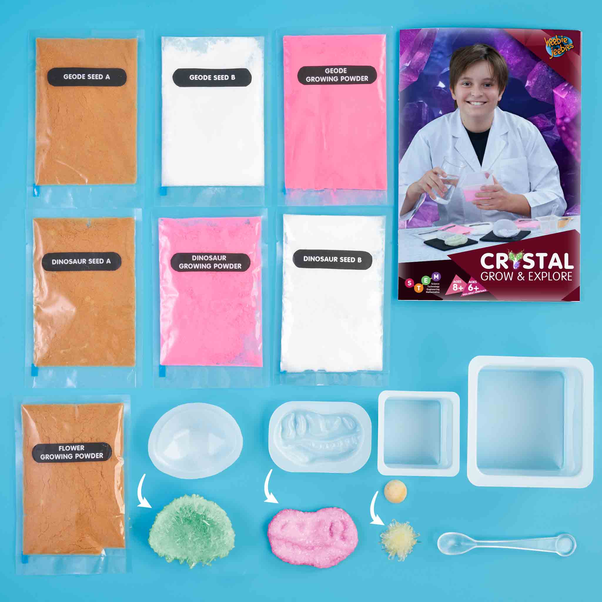 Heebie Jeebies Crystal Grow and Explore Kit