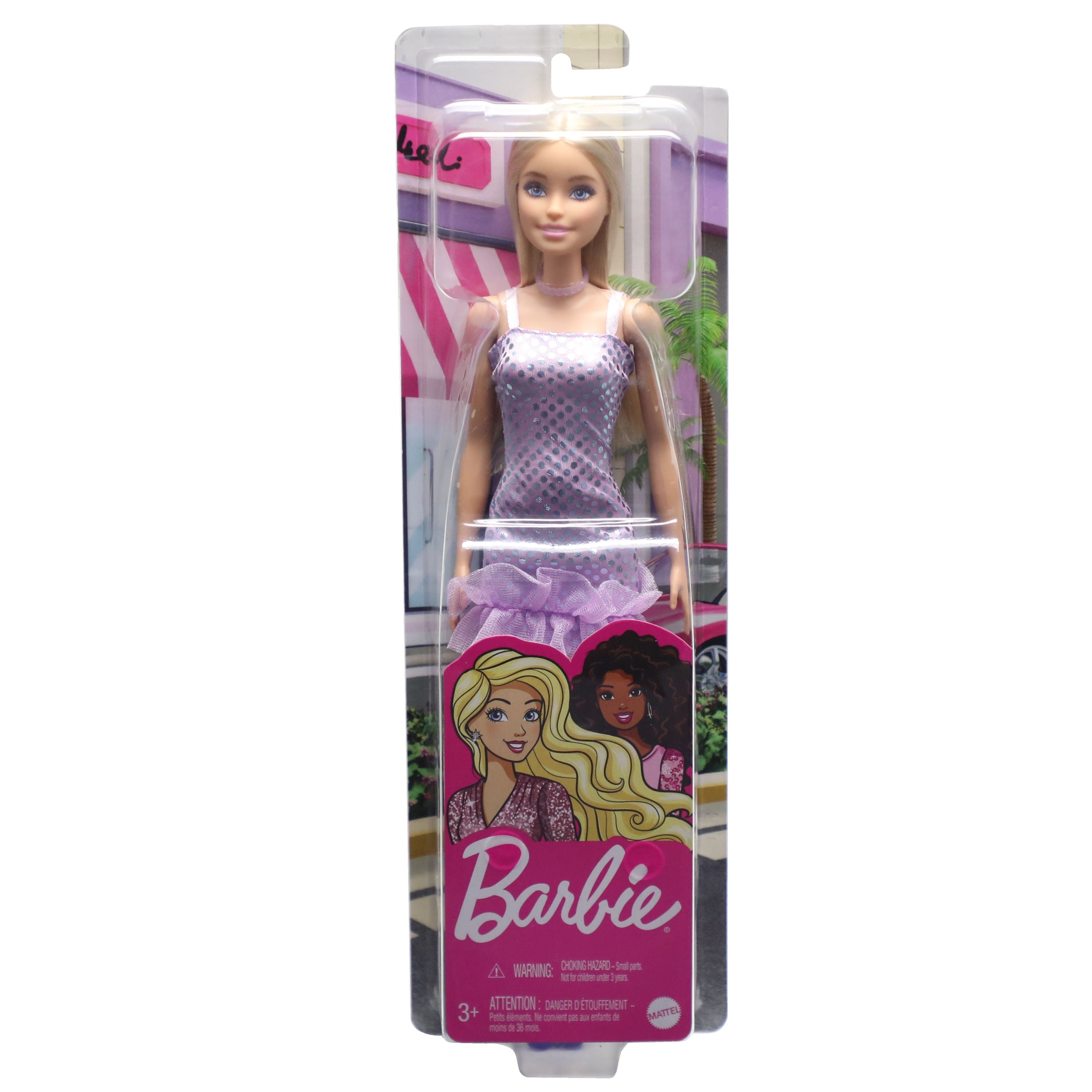 Barbie Glitz Doll - Blonde Purple Dress