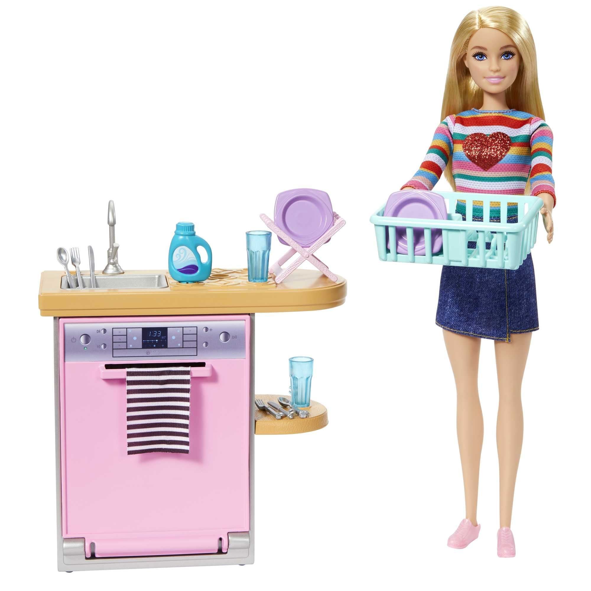 Barbie Dishwasher Furniture And Accessory Set