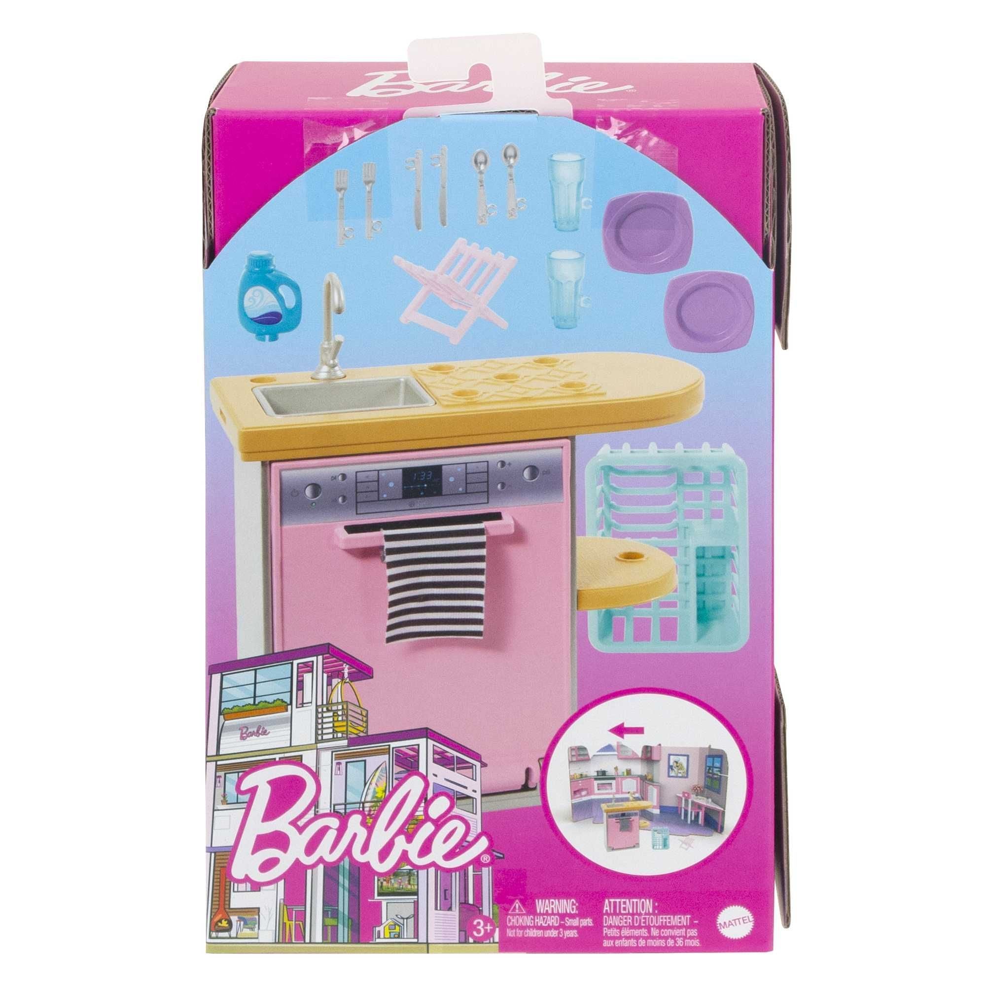 Barbie Dishwasher Furniture And Accessory Set