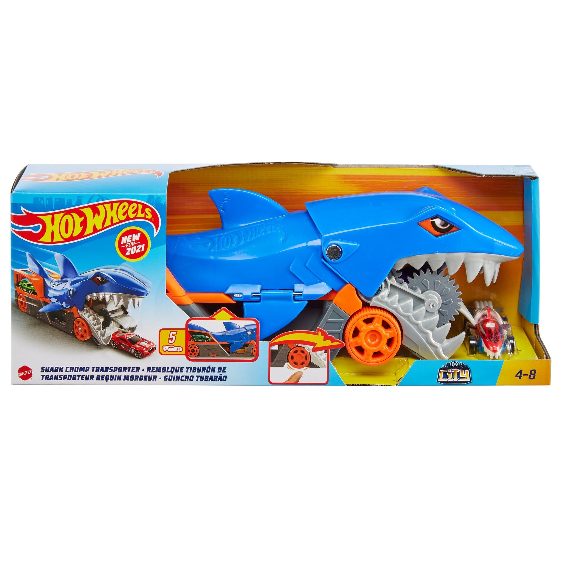 Hot Wheels City Shark Chomp Transporter – Toyworld Australia