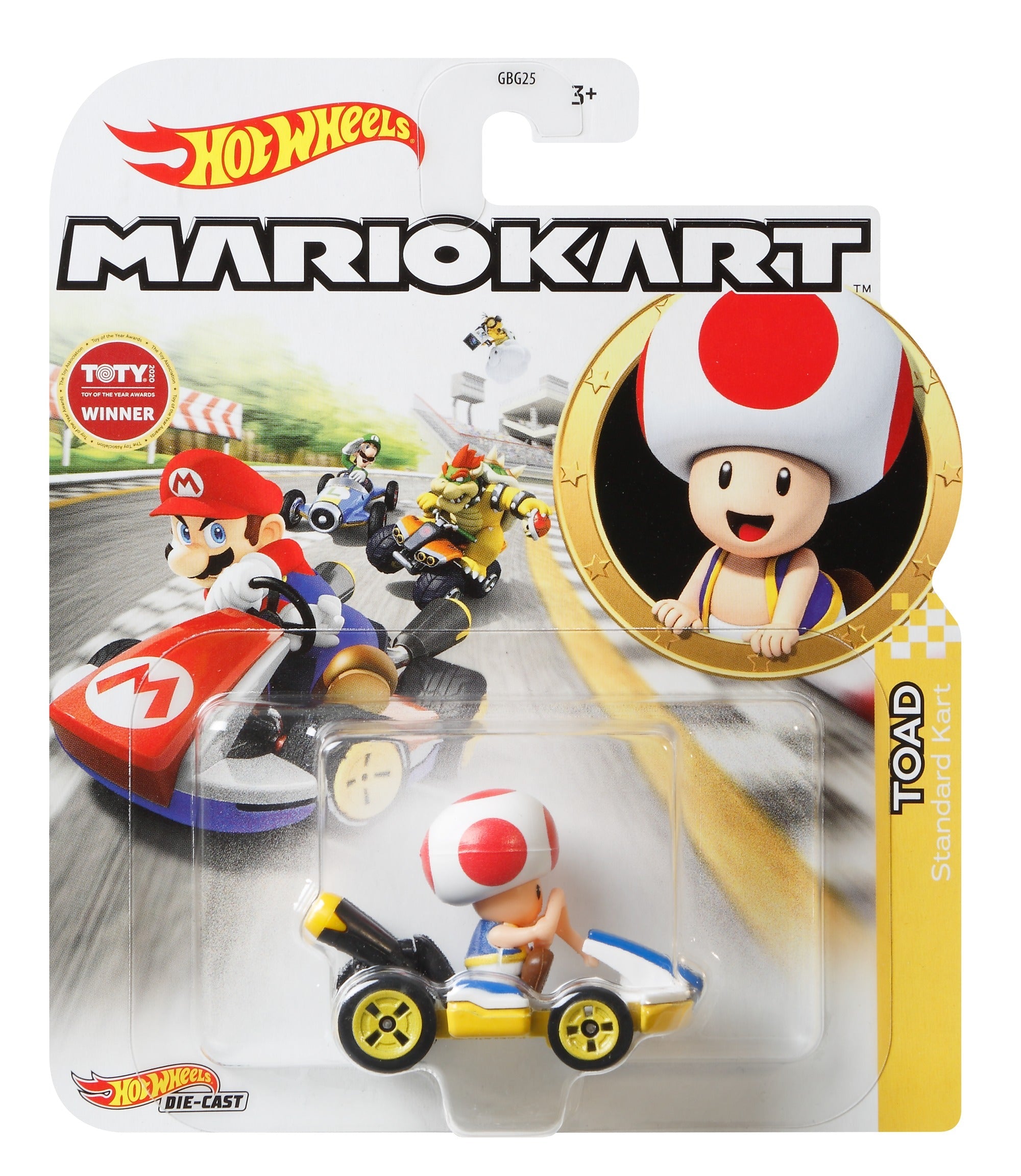 Hot Wheels Mario Kart Toad Standard Kart