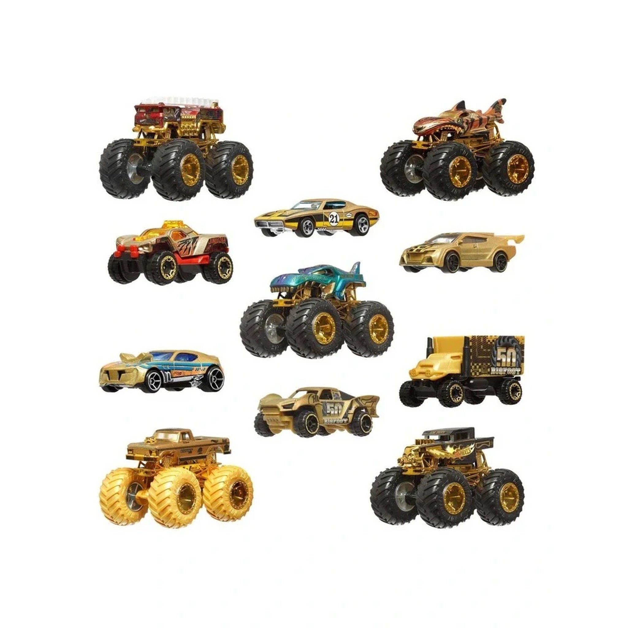 Hot Wheels Monster Trucks 1:64 Die-Cast - Trophy Champions Multipack