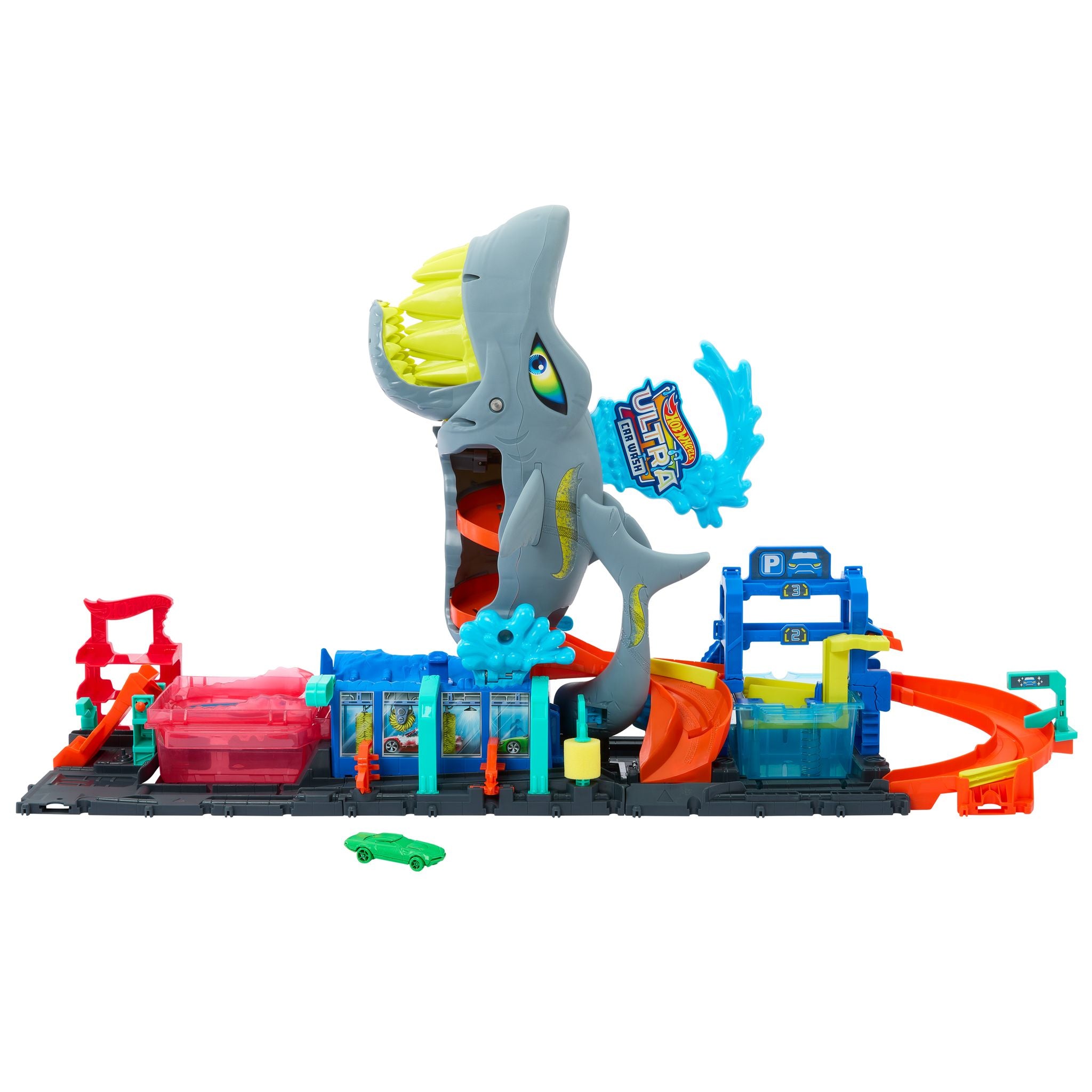 Hot Wheels Ultra Shark Car Wash Playset
