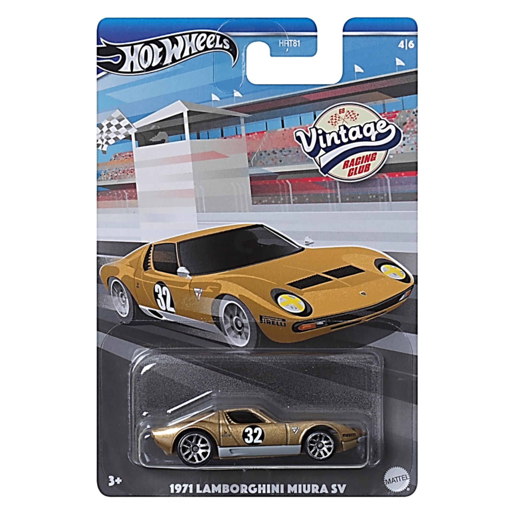 Hot Wheels Vintage Racing Club 4/6 1971 Lamborghini Miura Sv