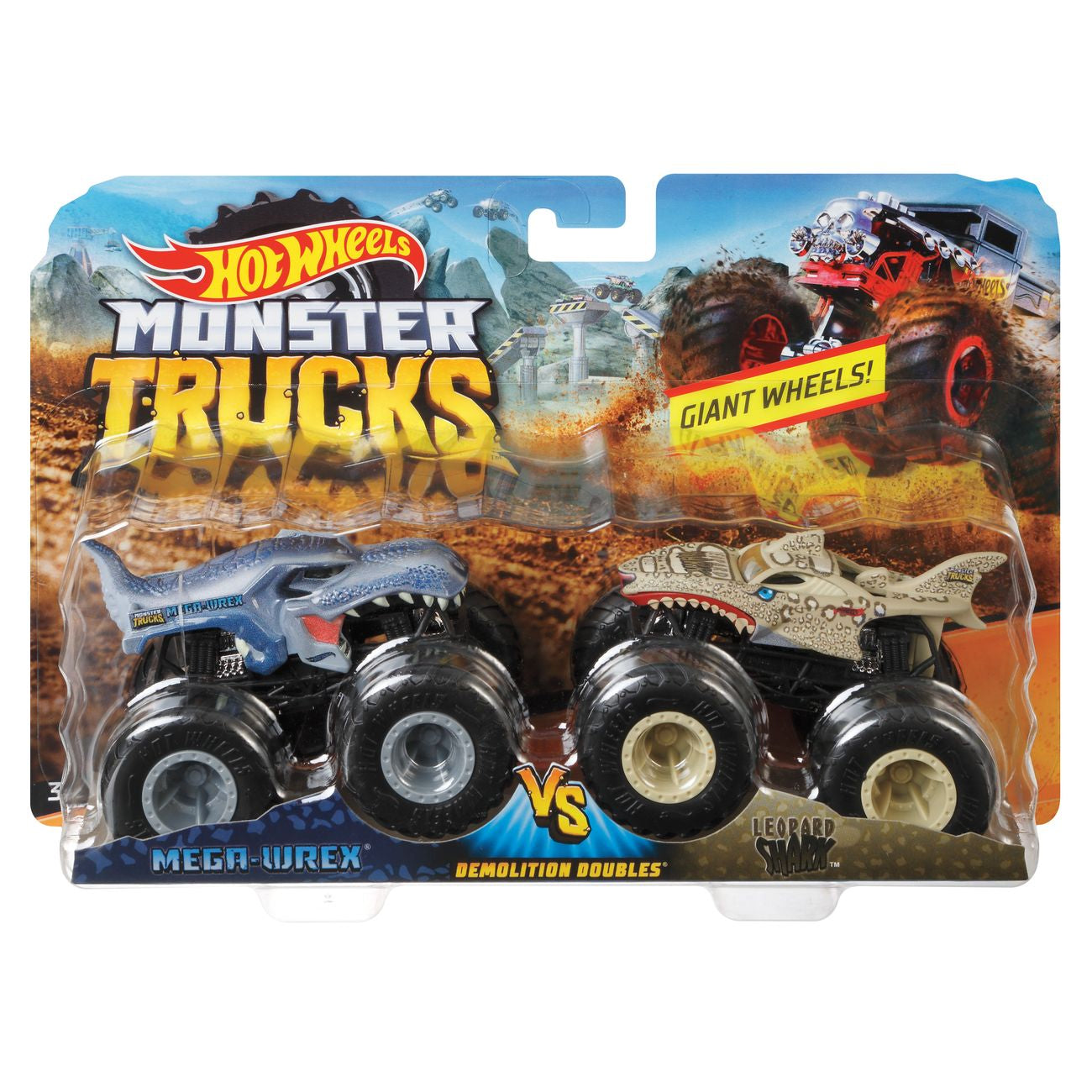 Hot Wheels Monster Trucks 1:64 Demolition Doubles 2 Pack Assorted Styles