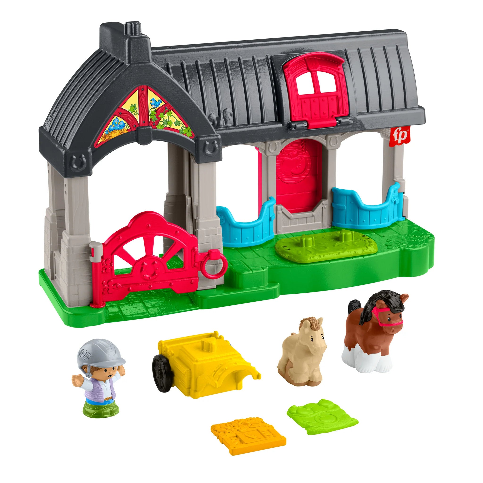 Fisher-Price Little People Friendly Horses Stable Playset