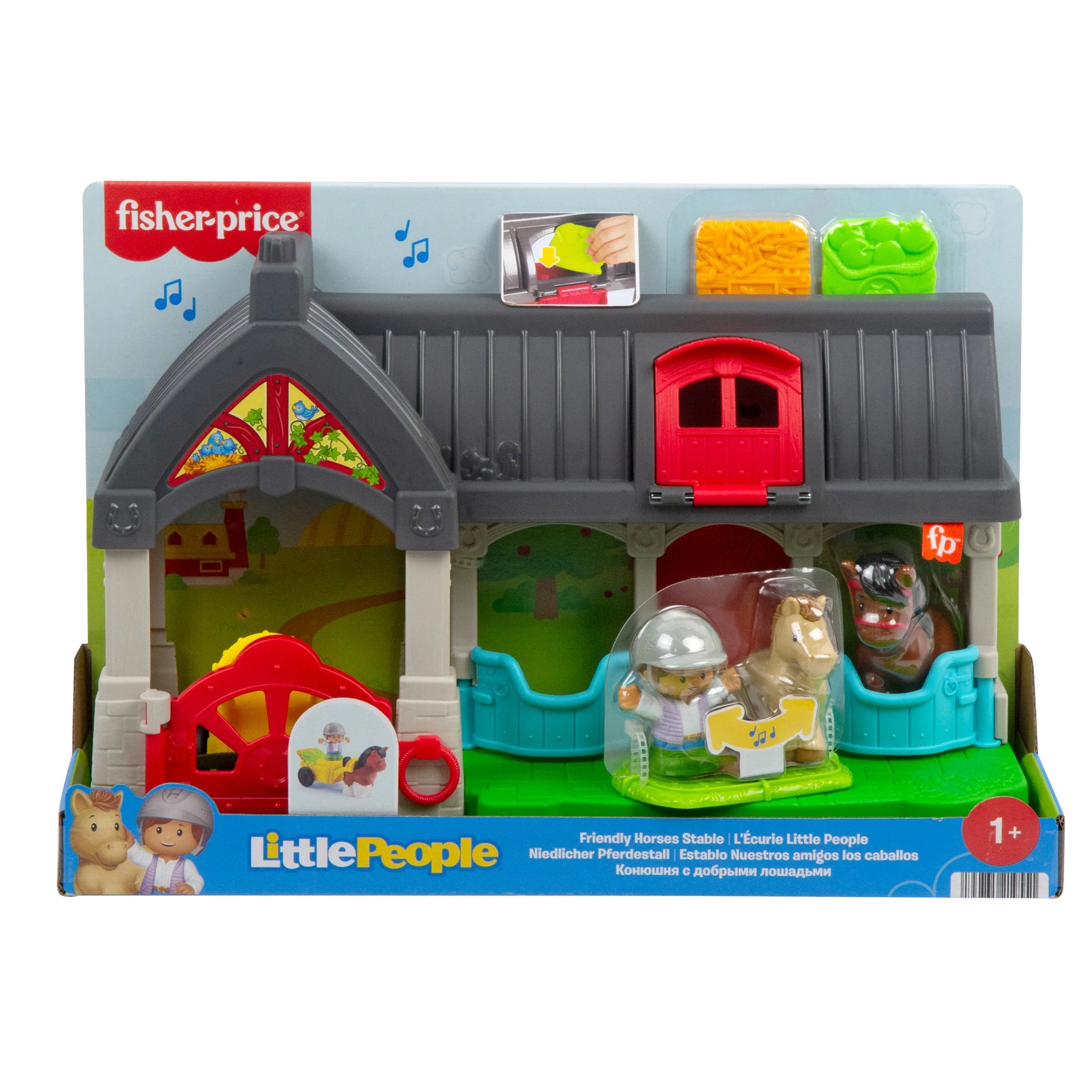 Fisher-Price Little People Friendly Horses Stable Playset