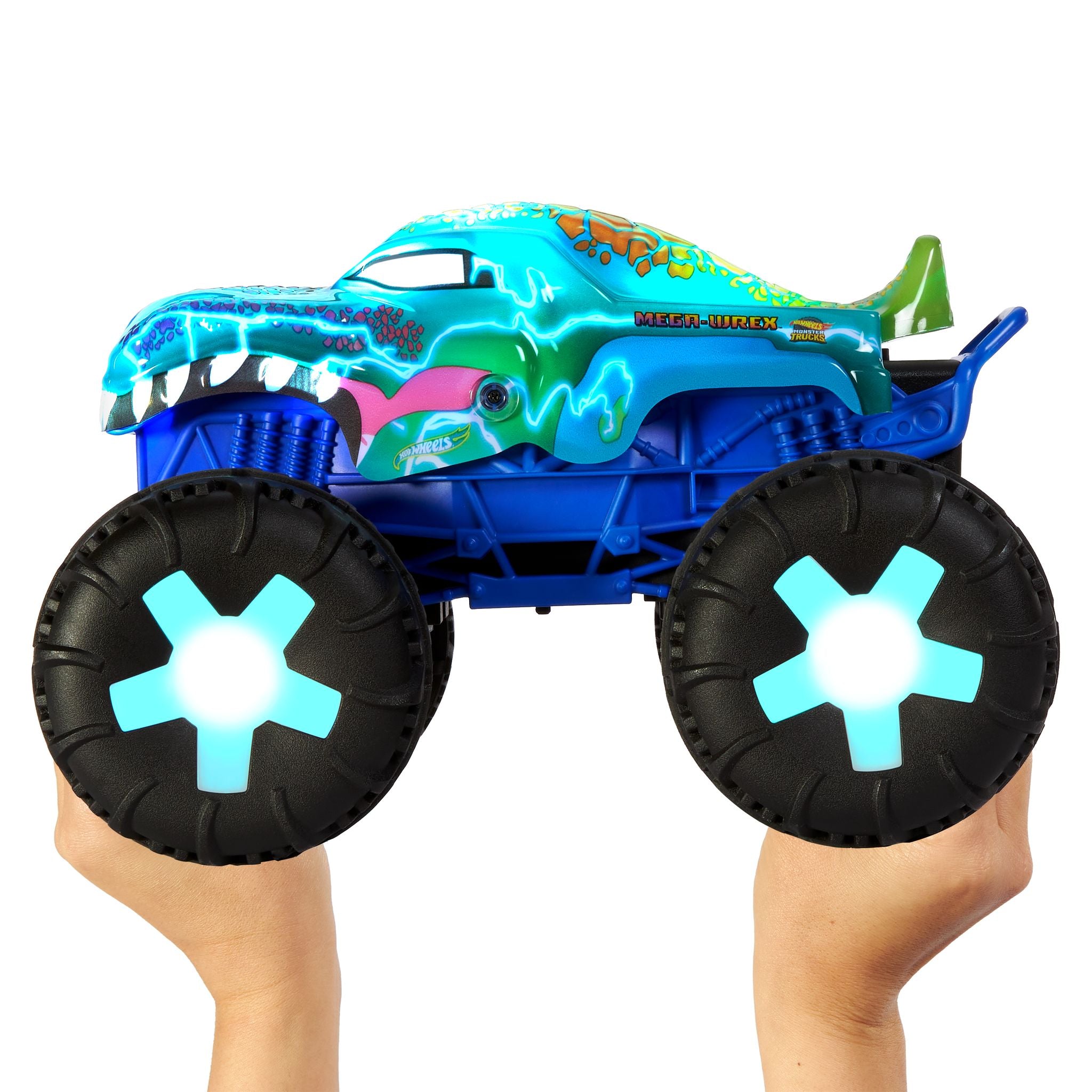 Hot Wheels Monster Trucks 1:15 Power Smashers RC Mega Wrex Alive Vehicle