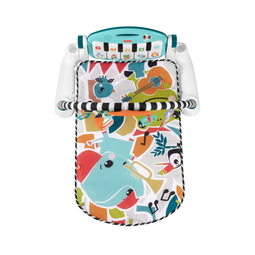 Fisher-Price Glow And Grow Kick & Play Piano Gym - Blue - 3