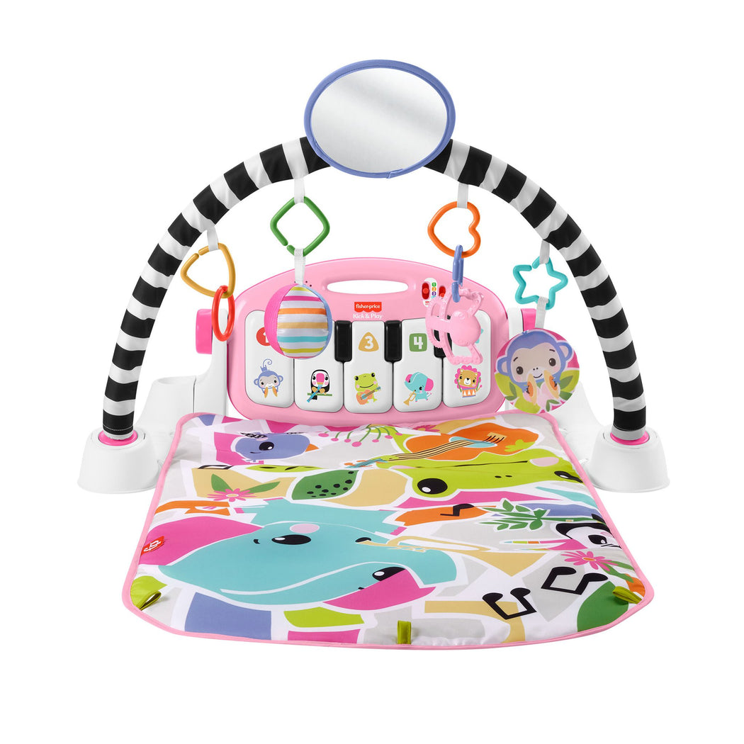 Fisher-Price Glow And Grow Kick & Play Piano Gym - Pink - 2