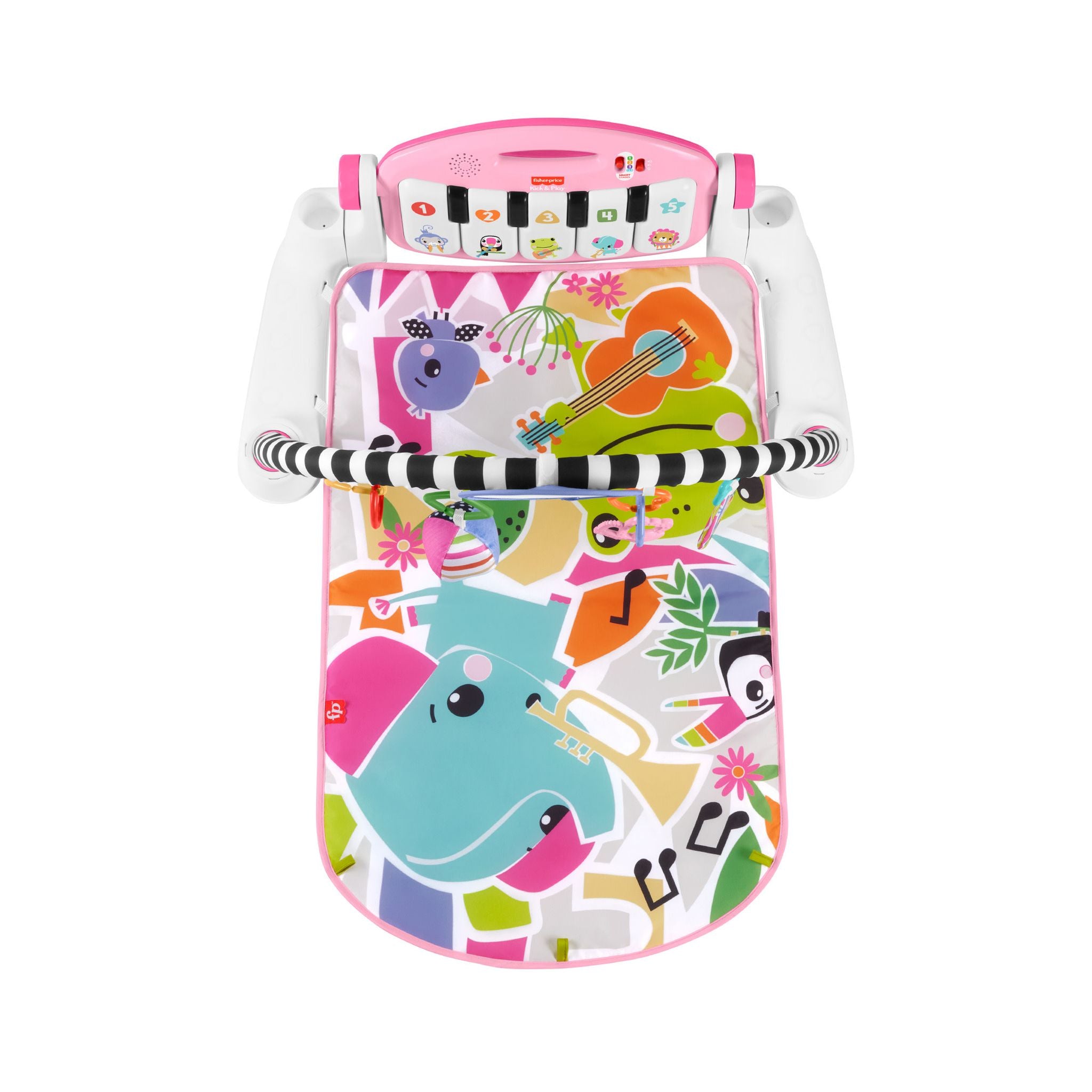 Fisher-Price Glow And Grow Kick & Play Piano Gym - Pink