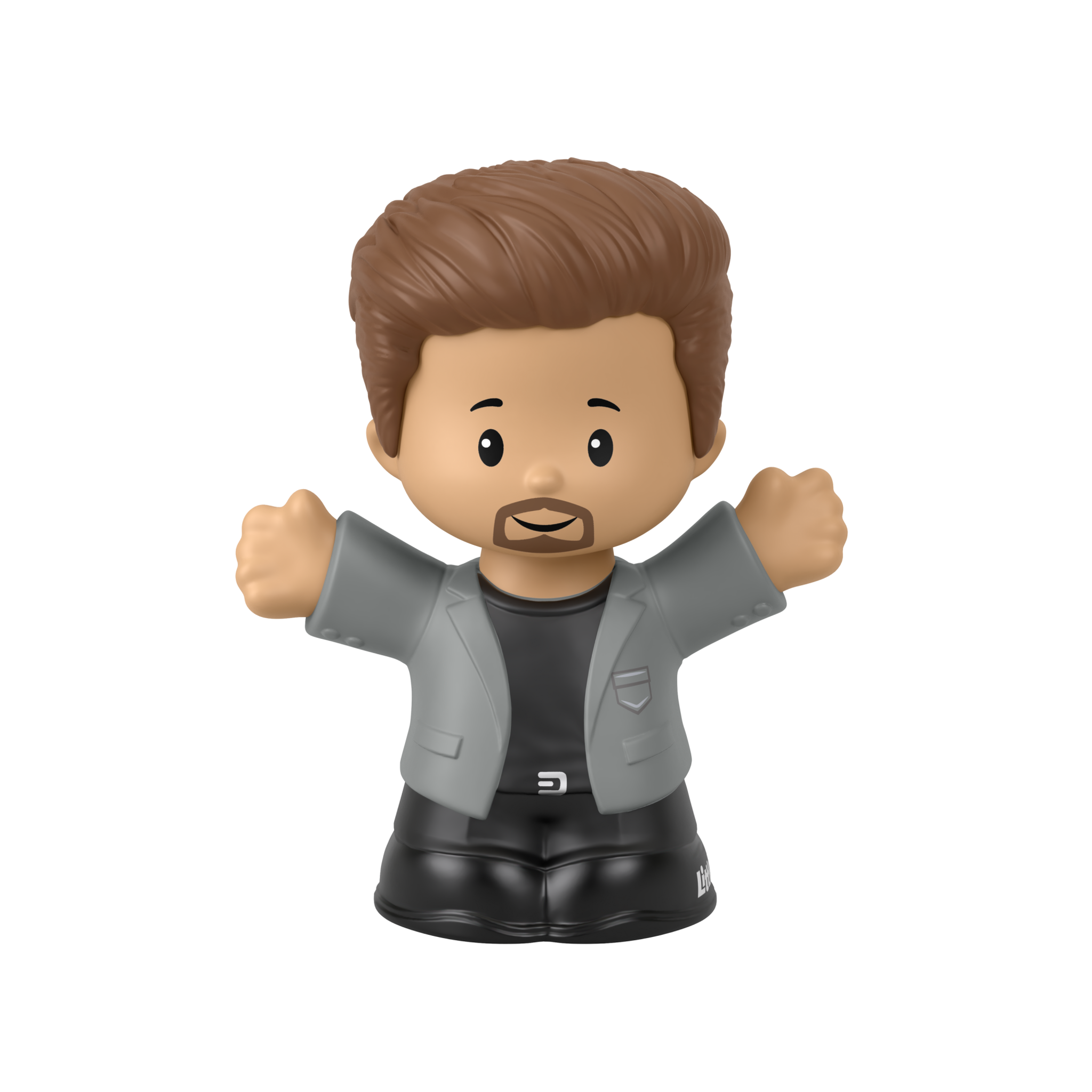 Fisher Price Little People Man In Gray Jacket Mini Figure