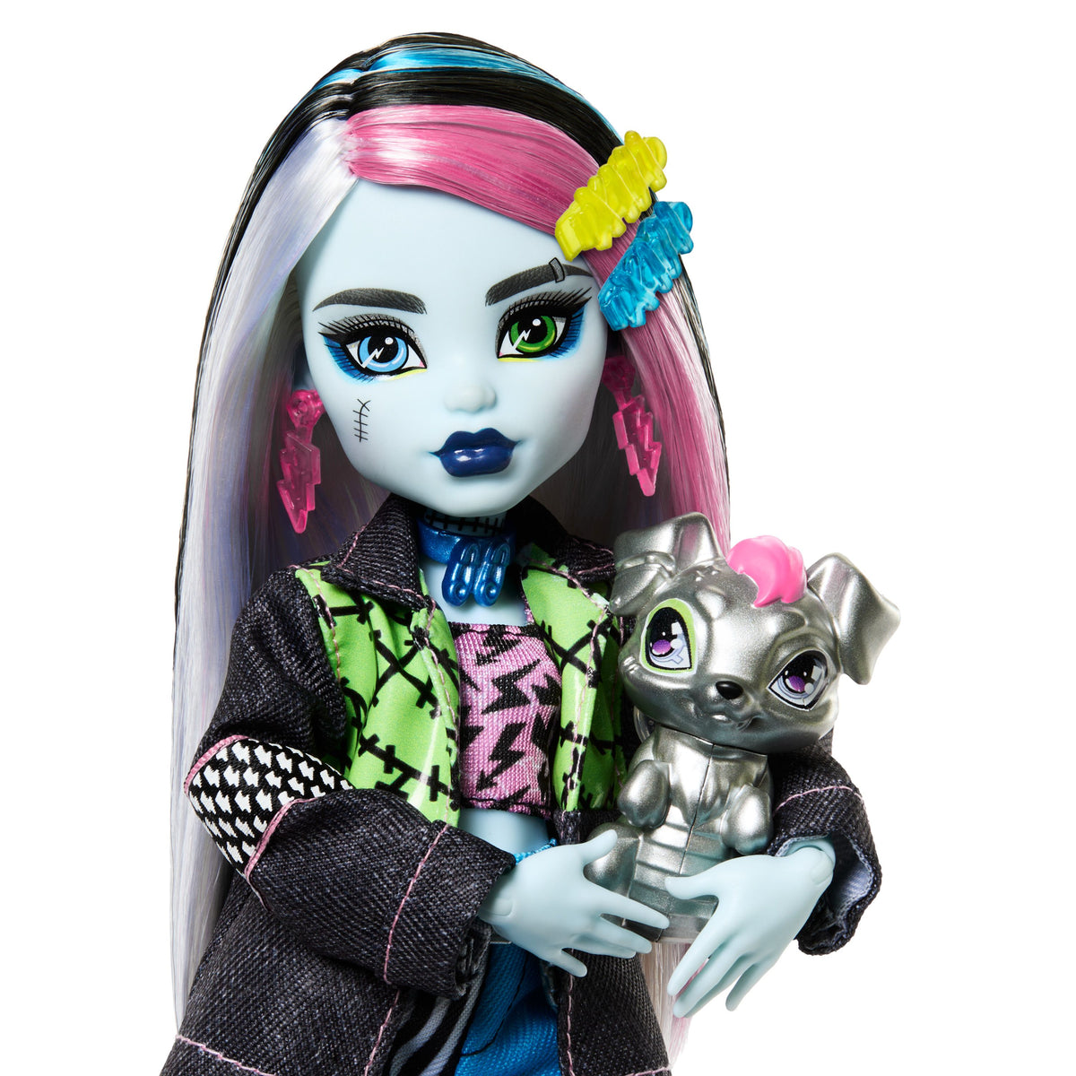 Monster High Fashion Doll - Frankie Stein with Pet Watzie