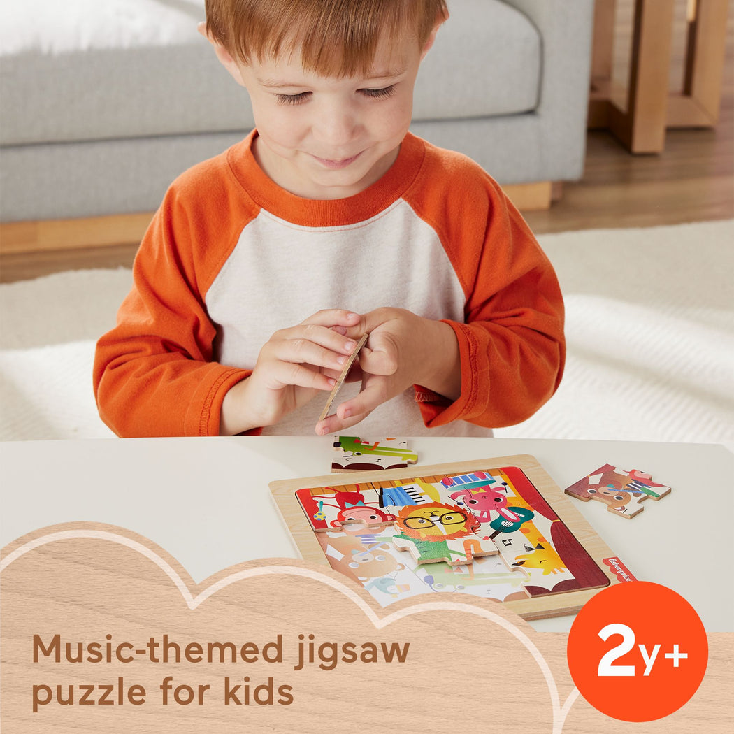 Fisher-Price Wooden Jigsaw Puzzle - Instruments - 3