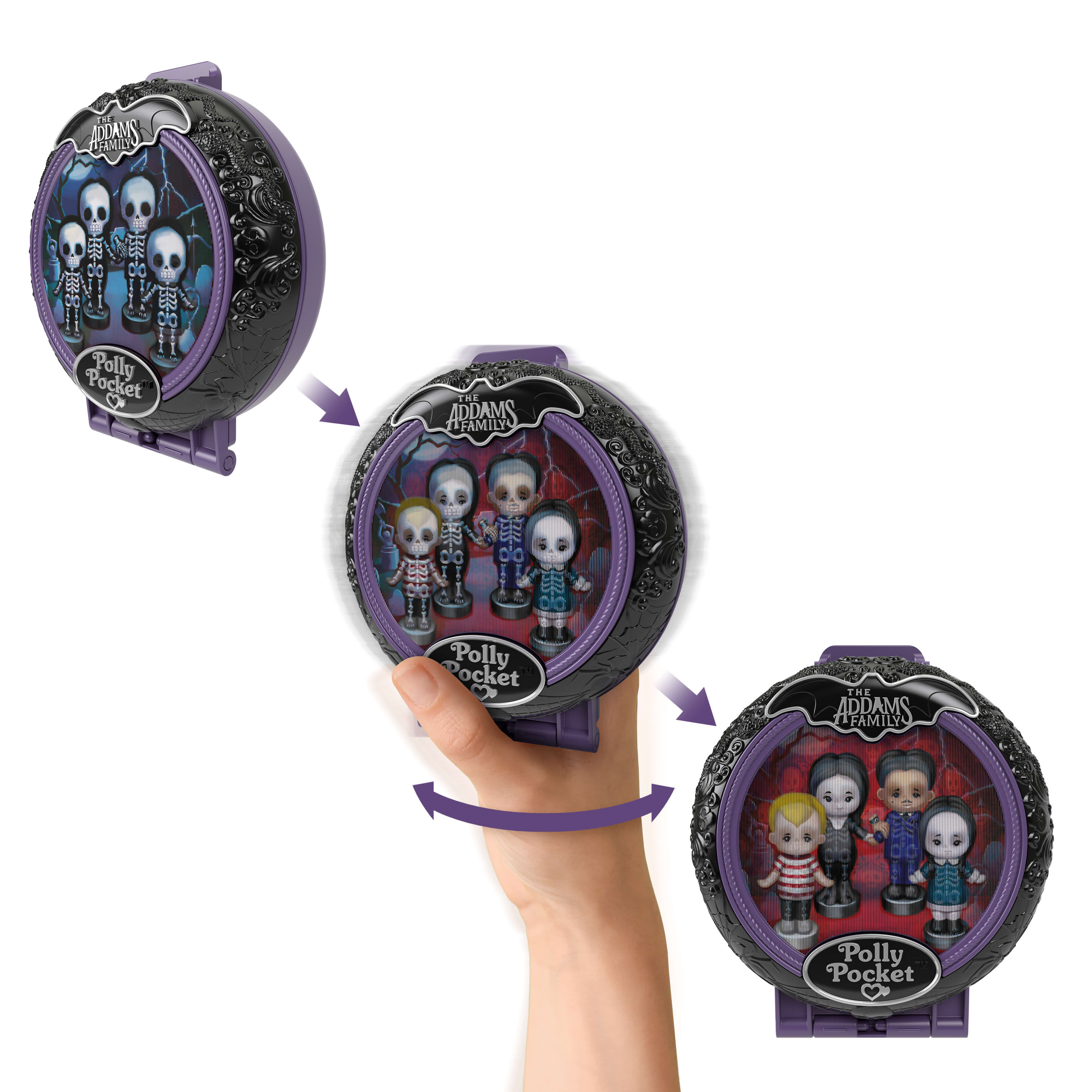 Polly Pocket Collector The Addams Family Compact Set
