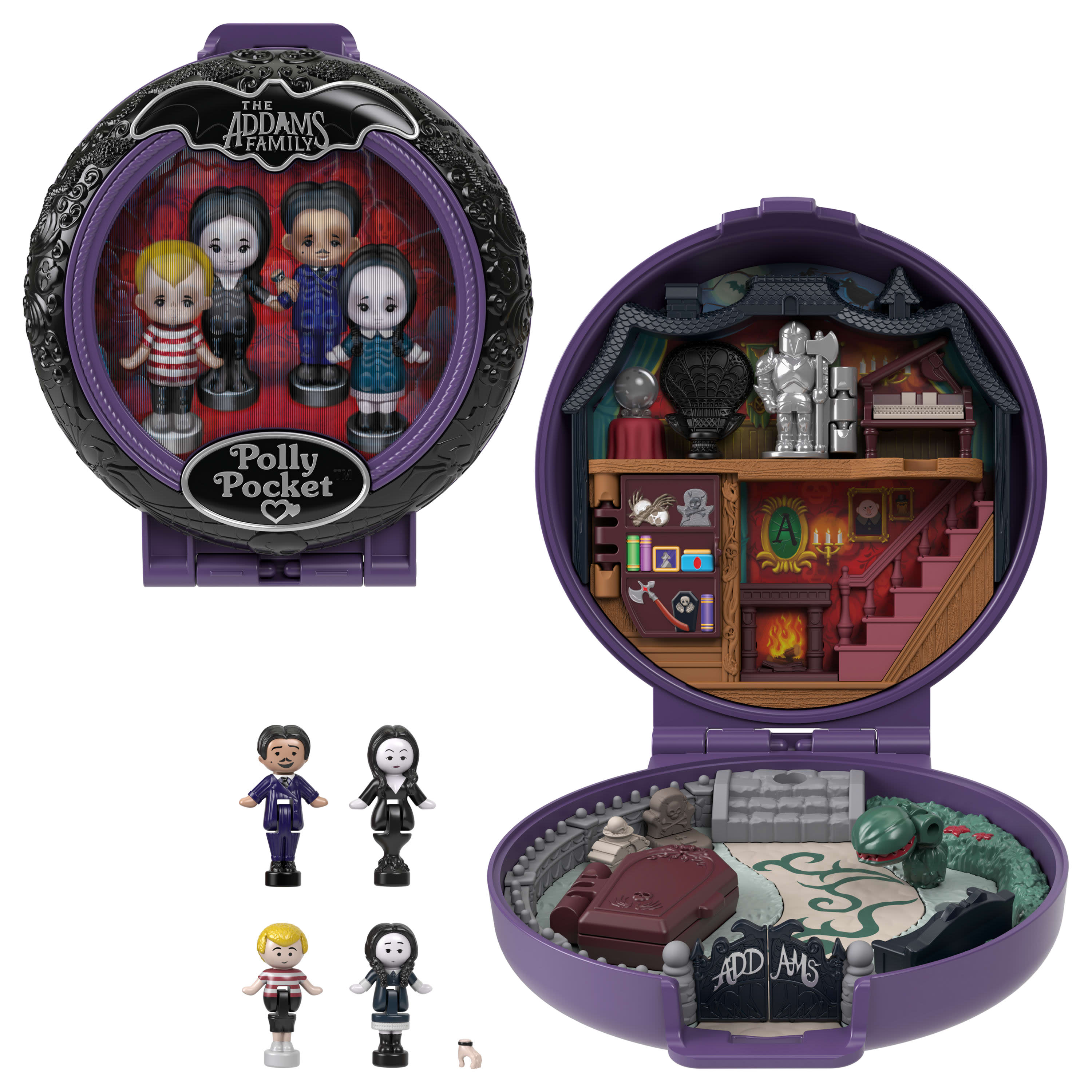 Polly Pocket Collector The Addams Family Compact Set