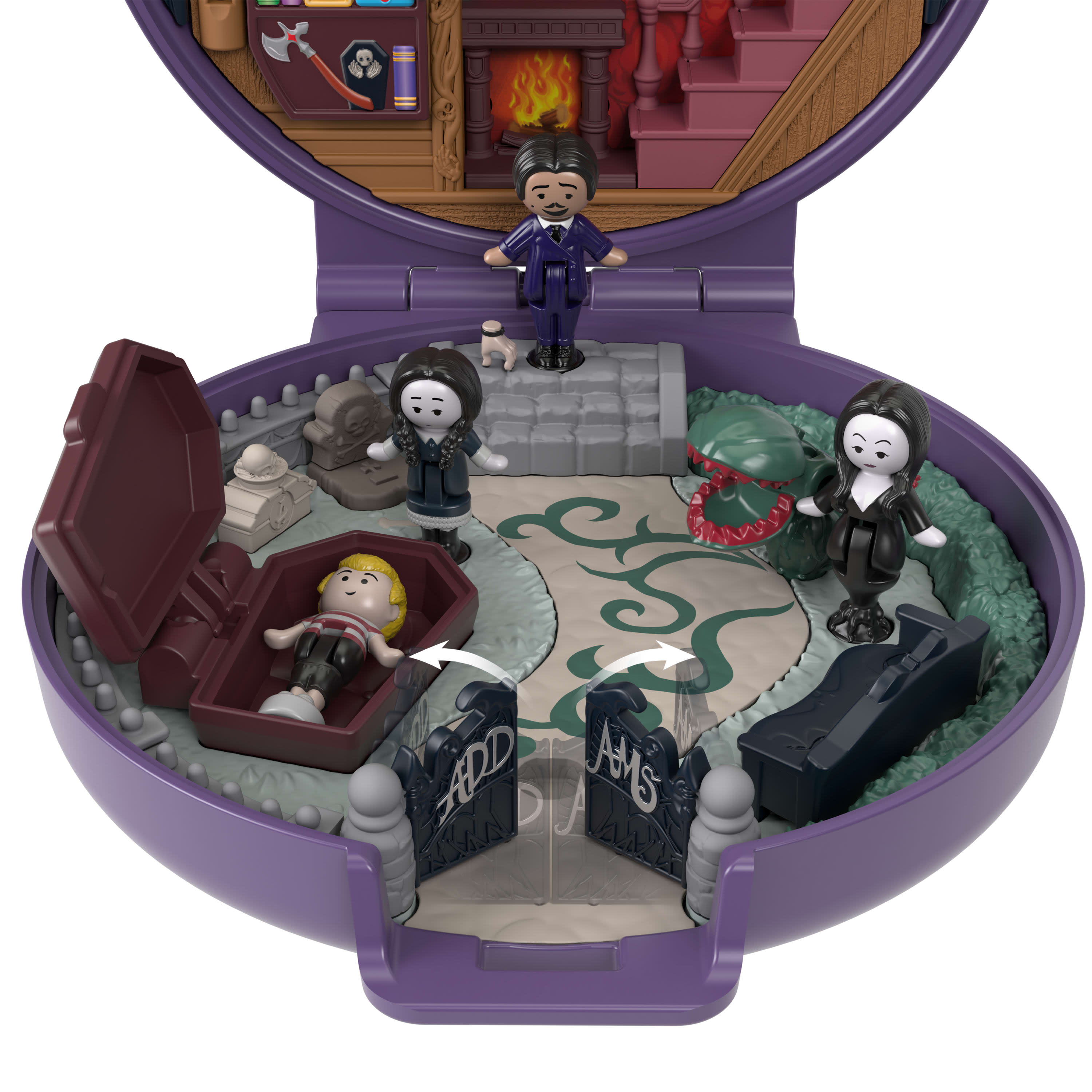Polly Pocket Collector The Addams Family Compact Set