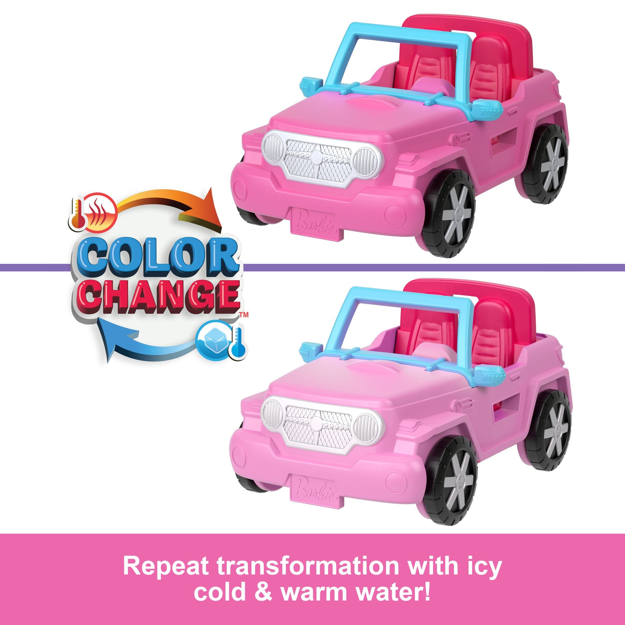 Barbie Mini Barbieland Color-Changing Jeep