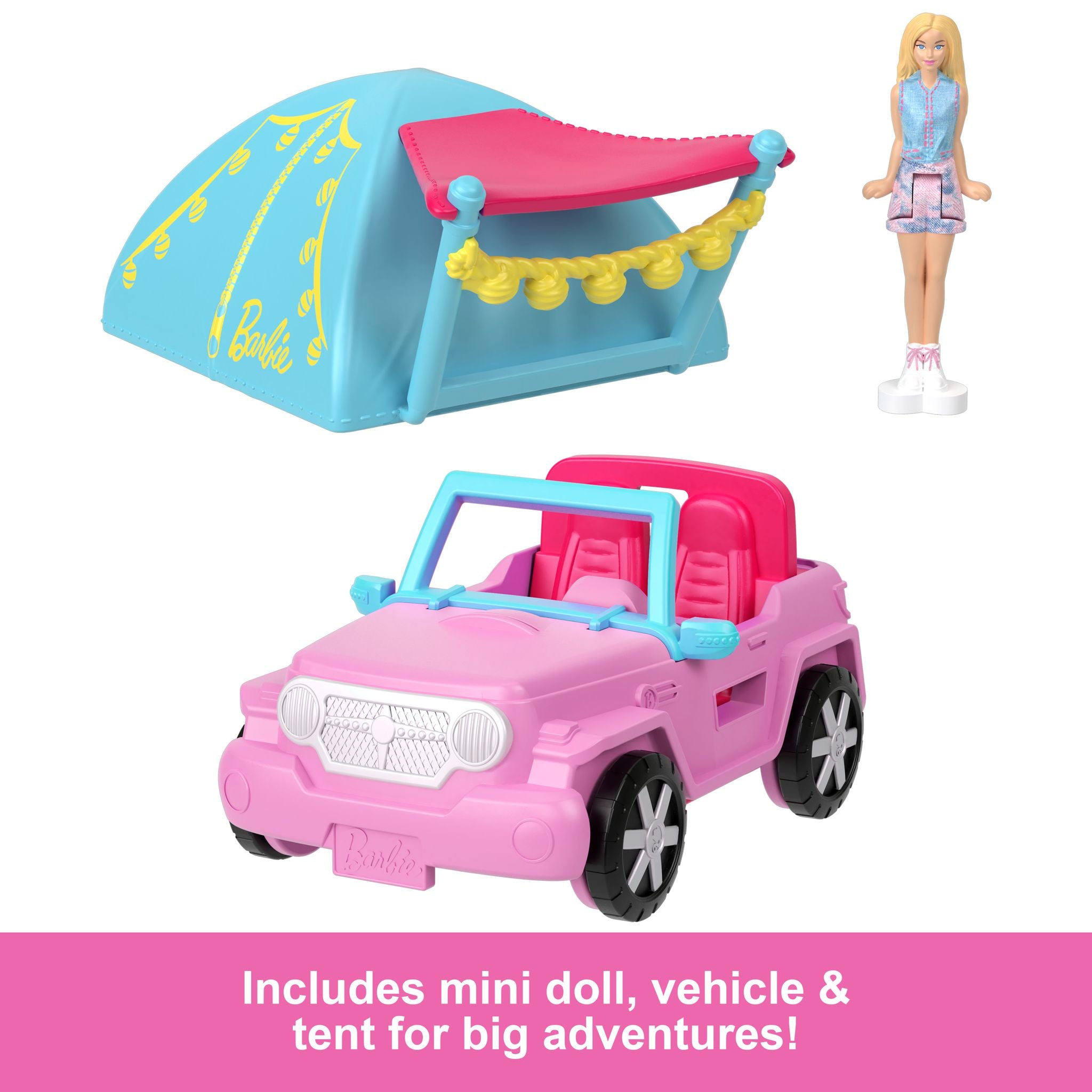 Barbie Mini Barbieland Color-Changing Jeep