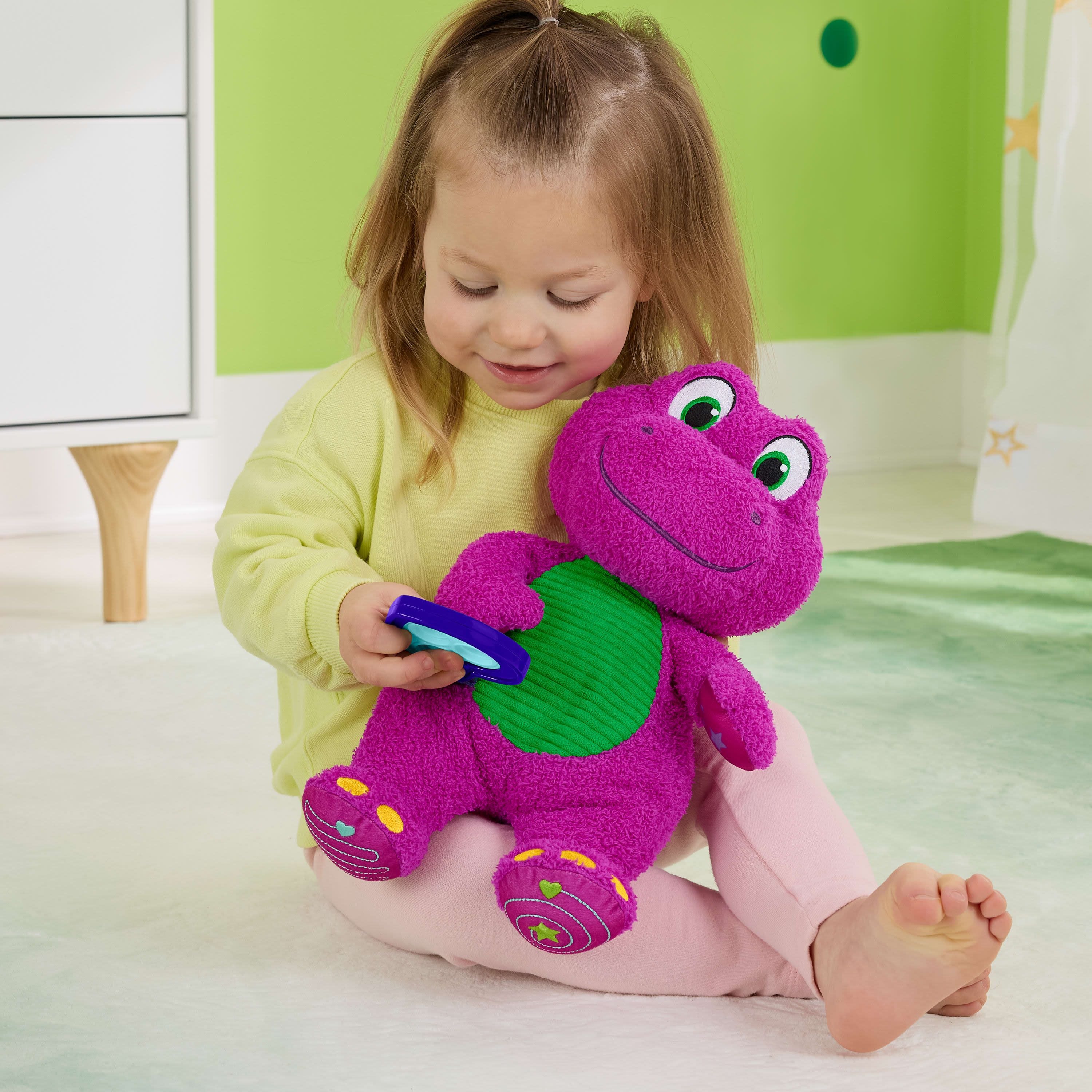 Fisher-Price Barney's World Sensory Barney Plush