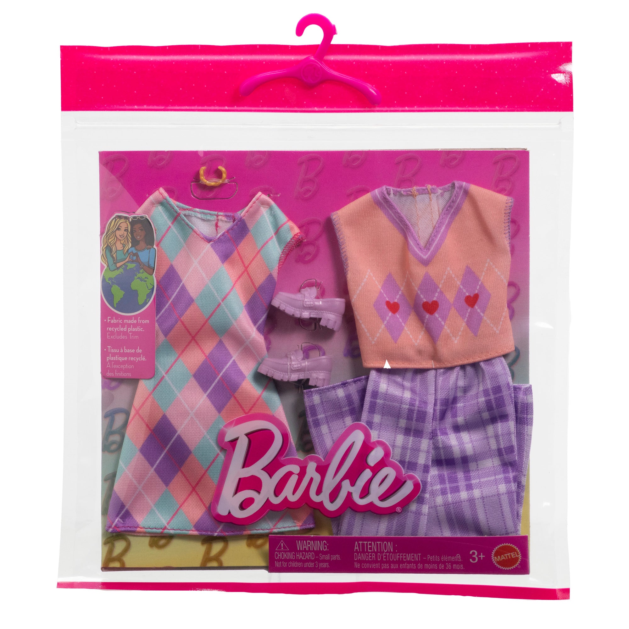 Barbie Fashions 2 Pack - Argyle