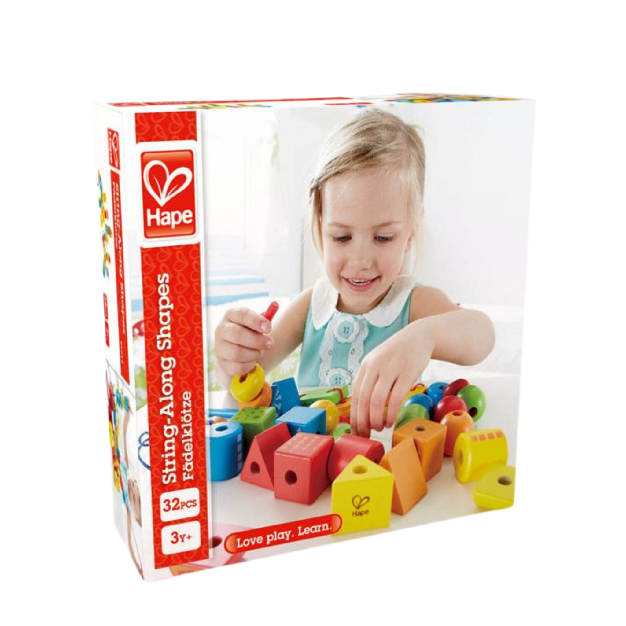 Hape 32 Piece String-Along Shapes
